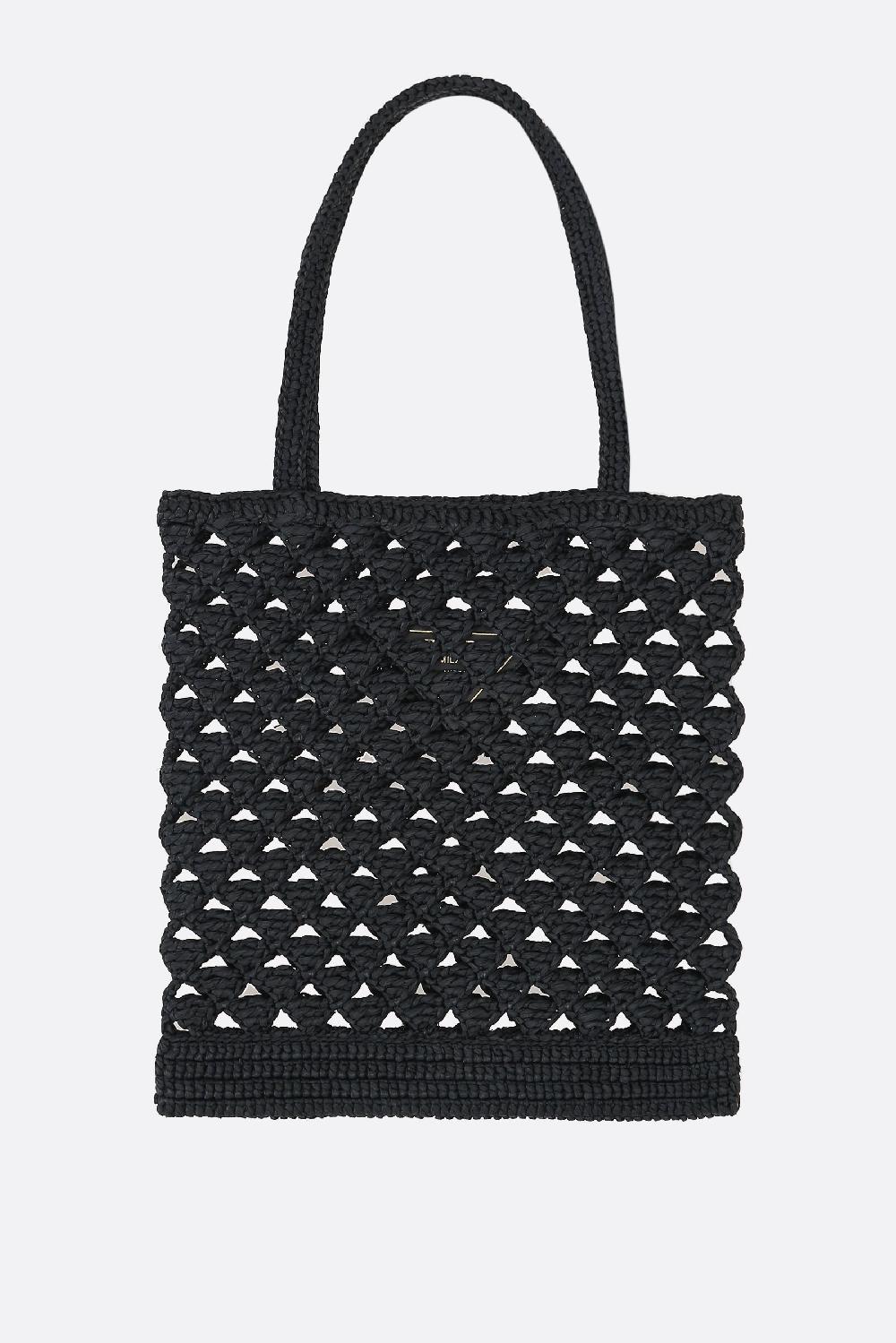 PRADA Borsa Shopping In Rafia Sintetica