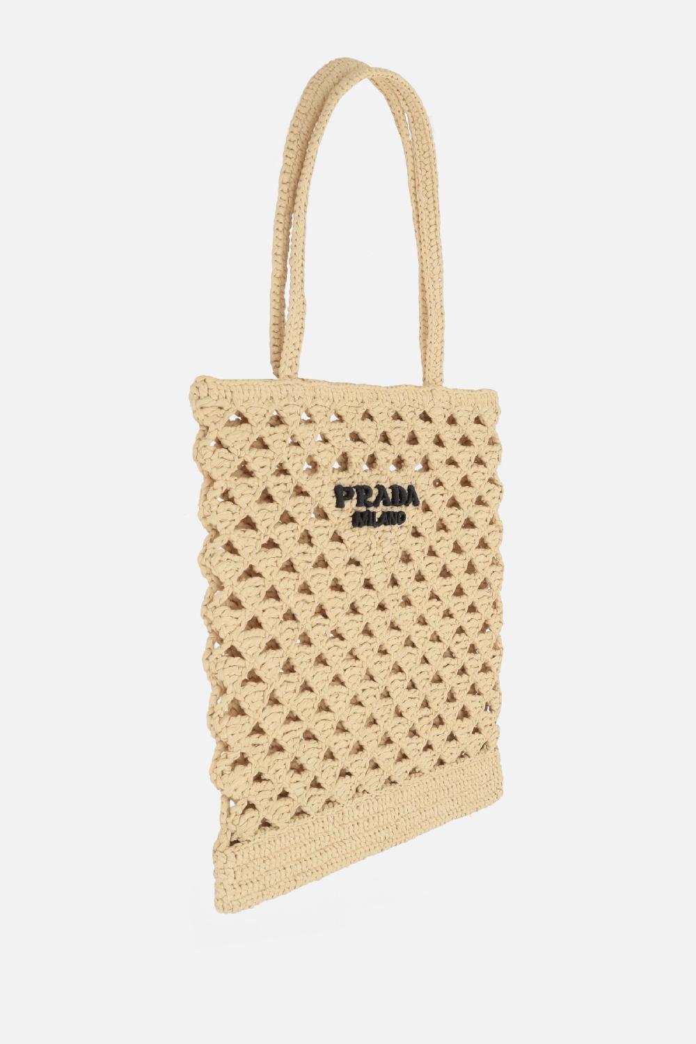 PRADA Borsa Shopping In Rafia Sintetica