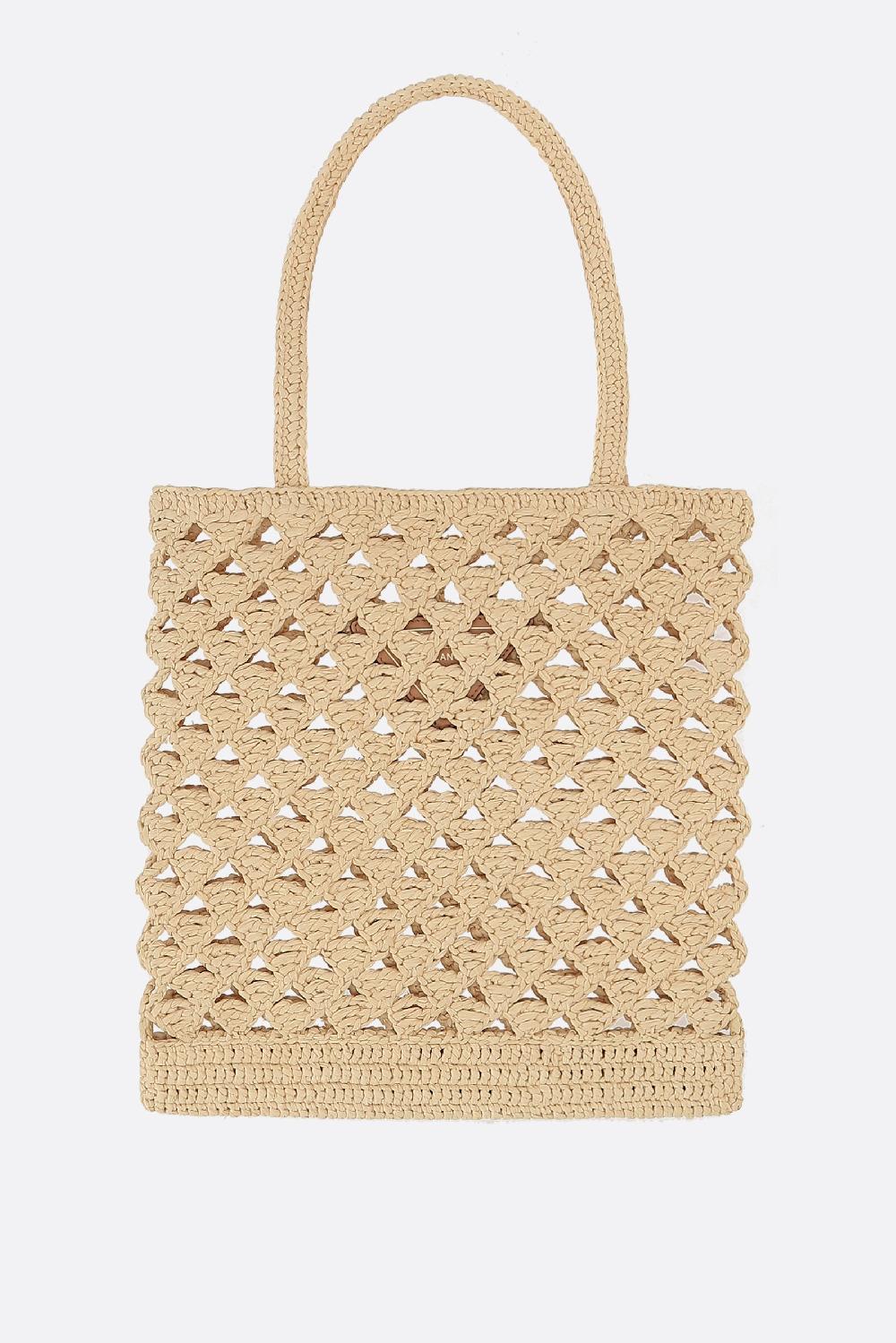 PRADA Borsa Shopping In Rafia Sintetica