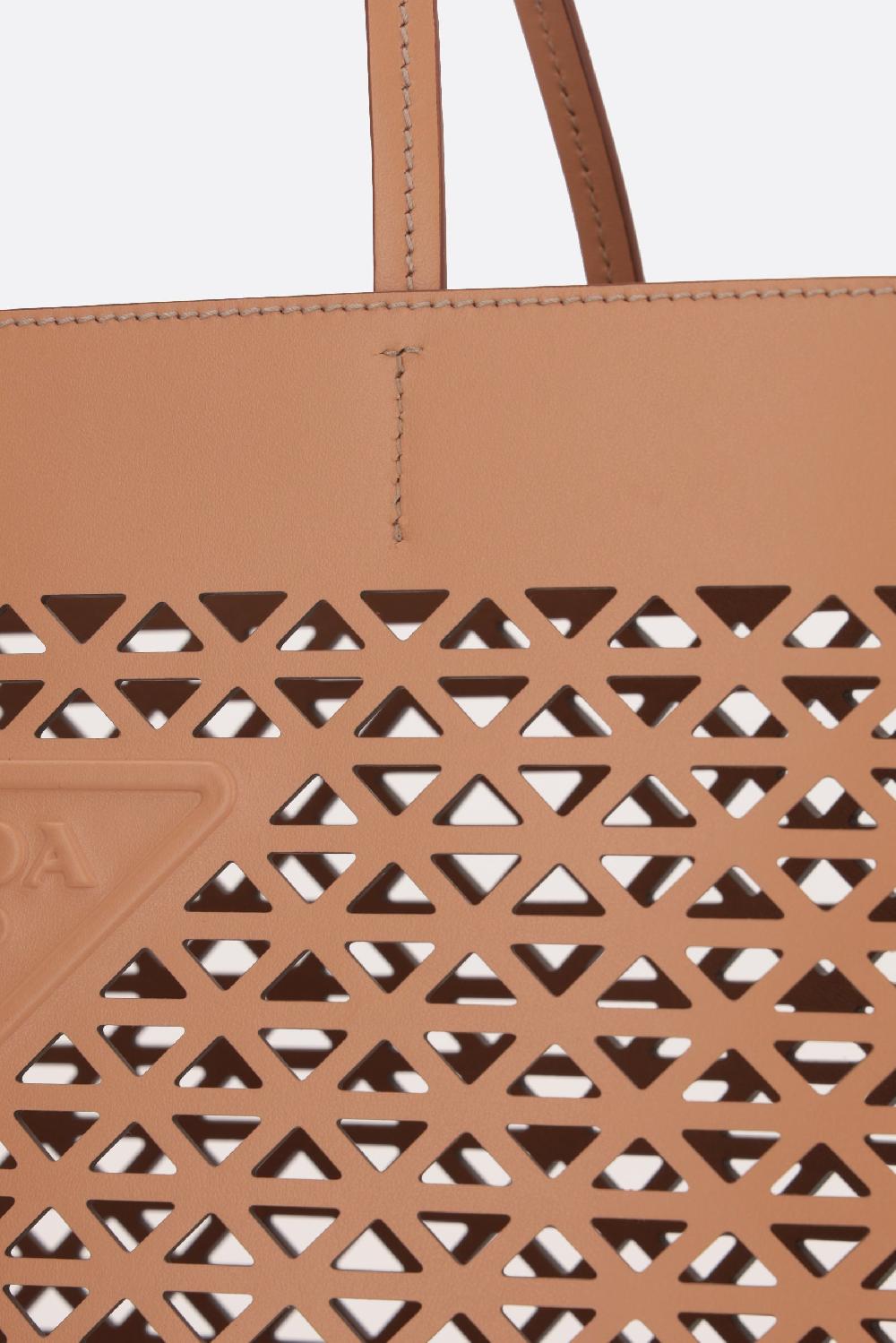 PRADA Borsa Shopping Large In Pelle Laserata