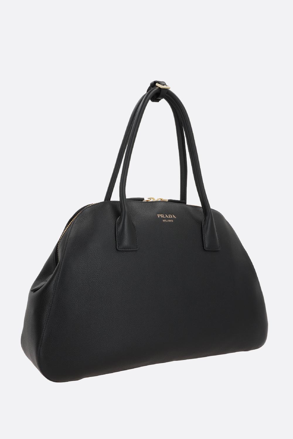 PRADA Borsa Shopping Media In Pelle Soft Grain