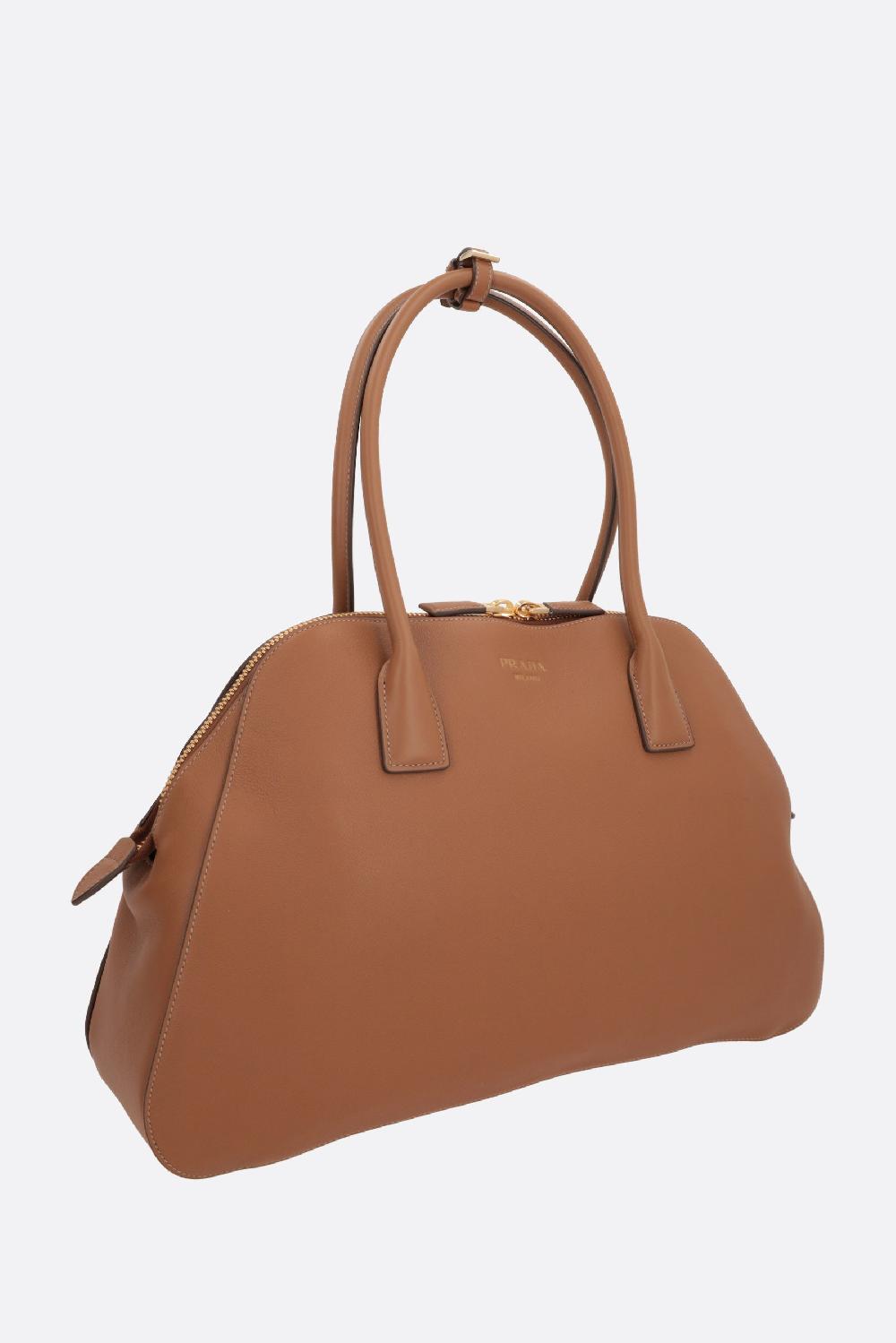 PRADA Borsa Shopping Media In Pelle Soft Grain