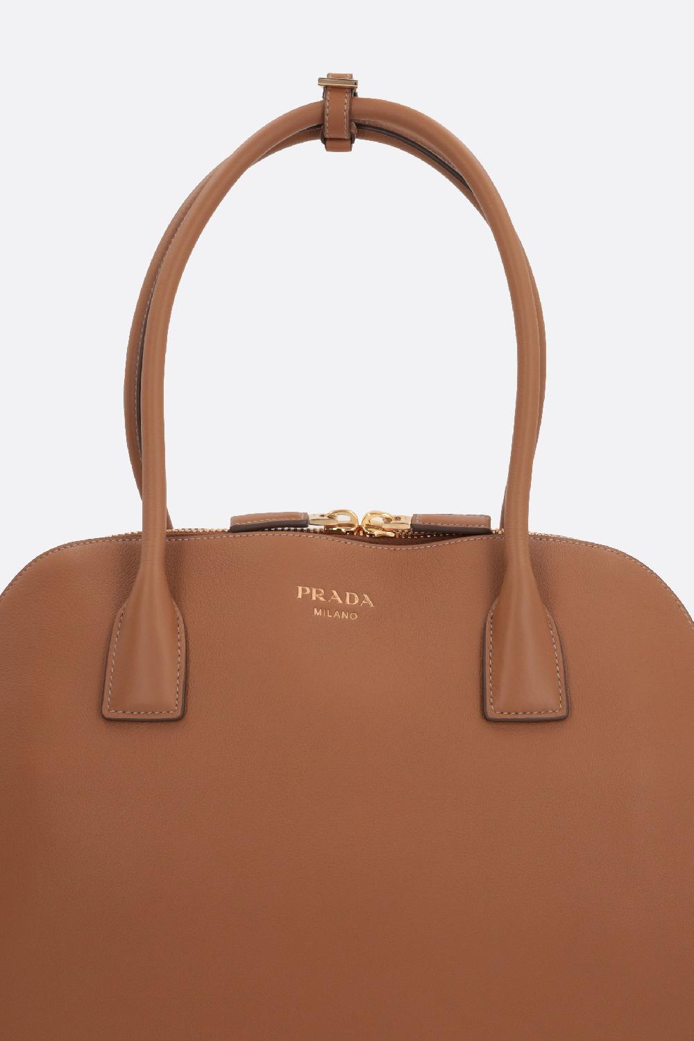 PRADA Borsa Shopping Media In Pelle Soft Grain