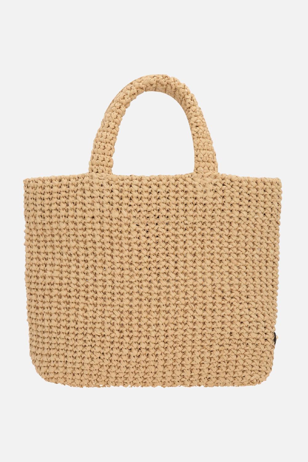 PRADA Borsa Shopping Small In Rafia Sintetica