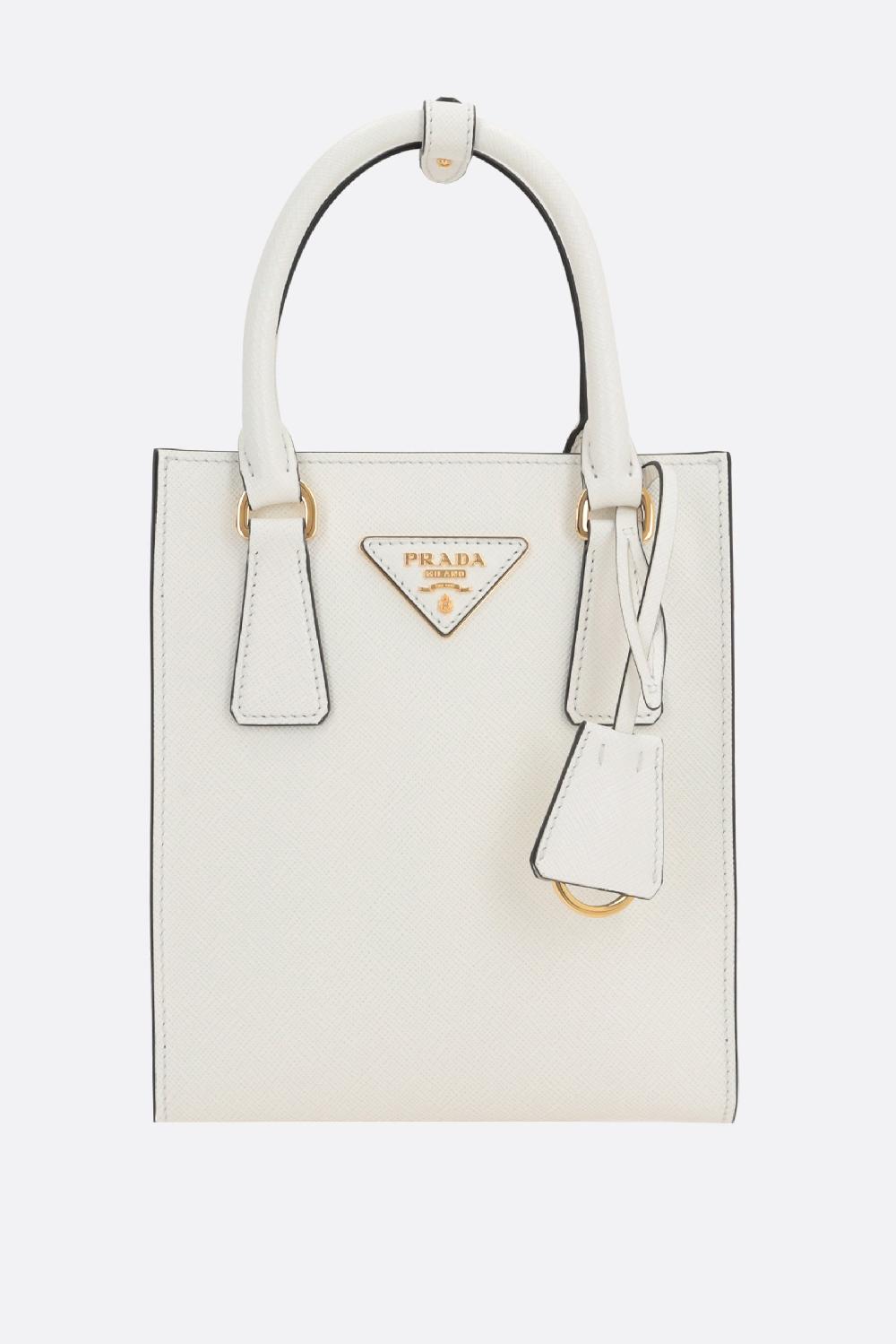 PRADA borsa tote in pelle Saffiano Lux