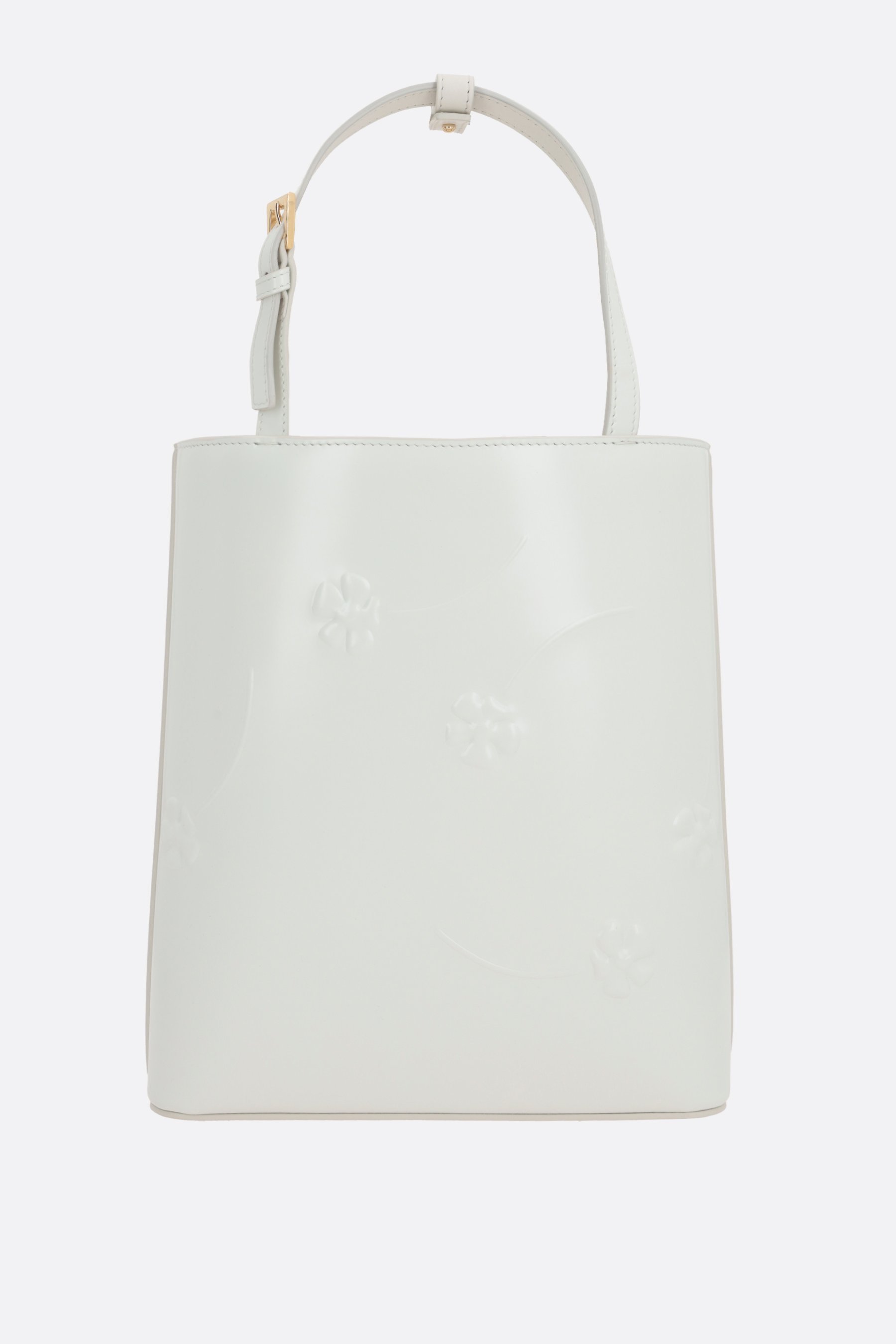 PRADA Borsa Tote In Pelle Spazzolata Con Logo