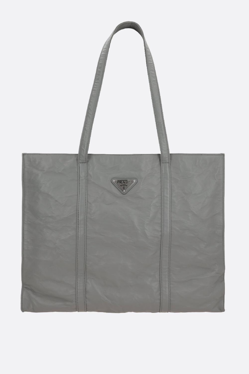 PRADA borsa tote large in nappa antique