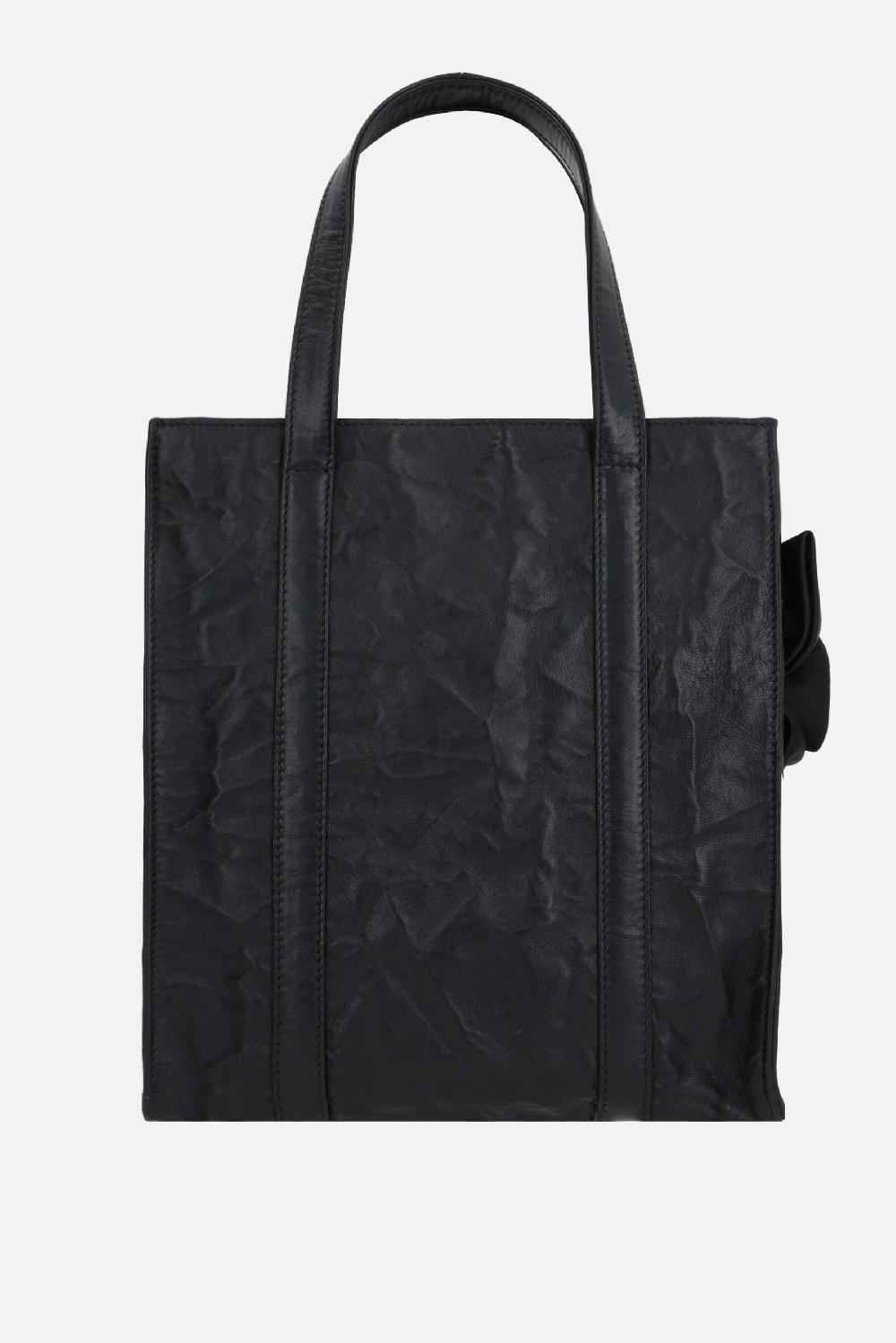 PRADA Borsa Tote Mini In Nappa Antique Con Fiori