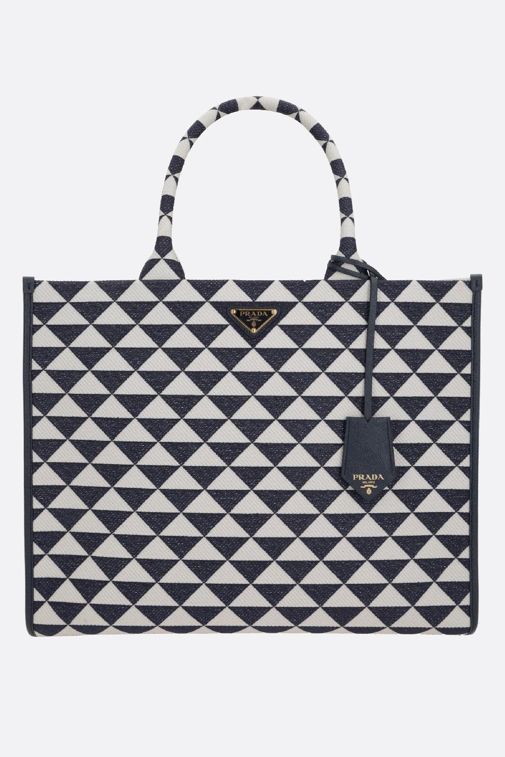 PRADA borsa tote Prada Symbole large in jacquard