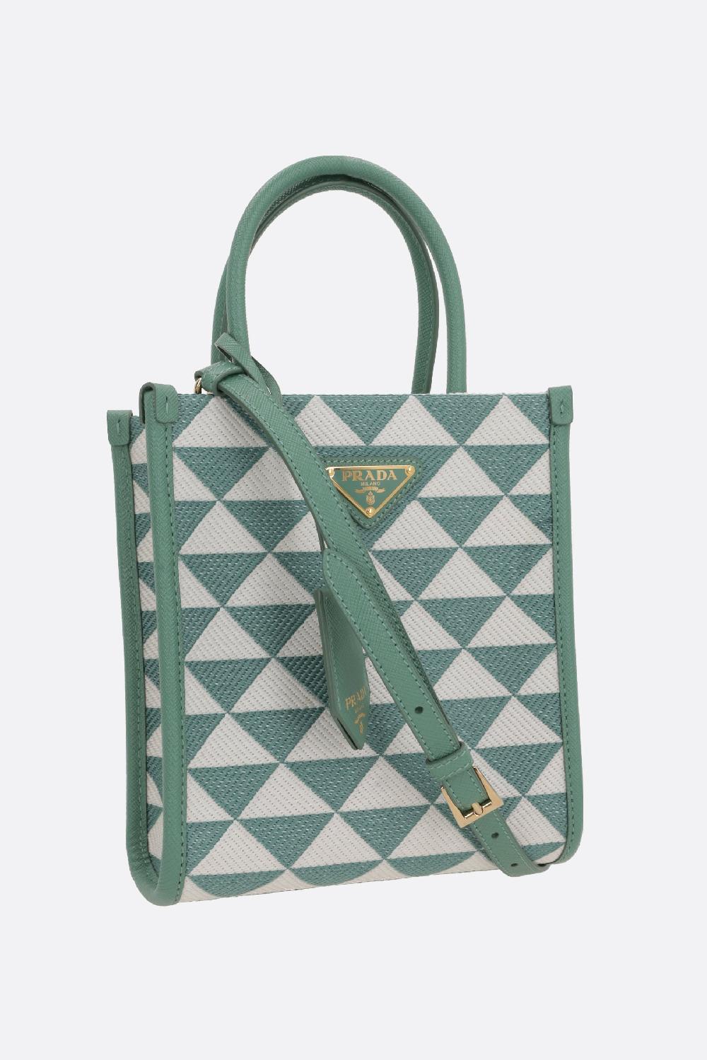 PRADA Borsa Tote Prada Symbole Mini In Jacquard