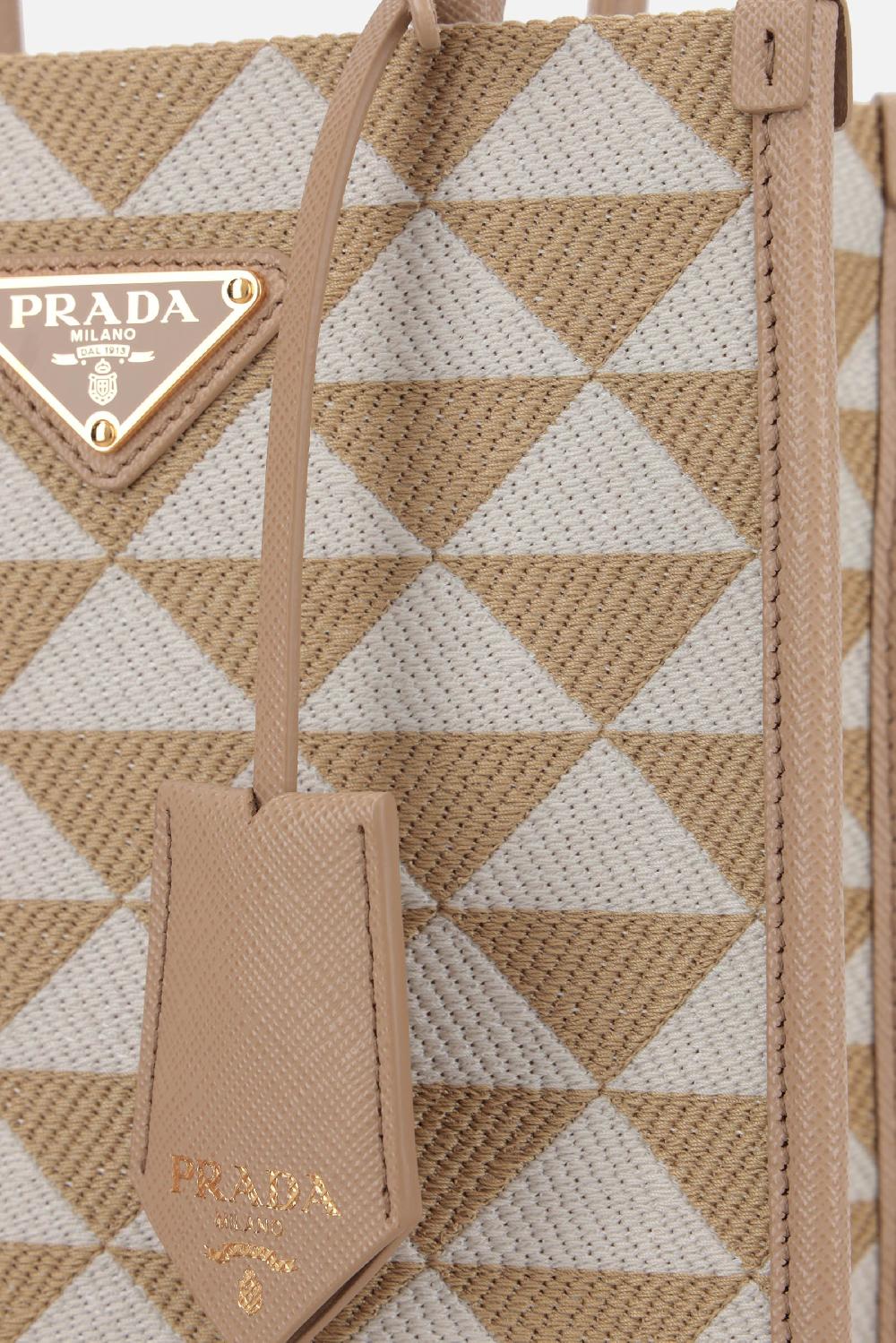 PRADA Borsa Tote Prada Symbole Mini In Jacquard