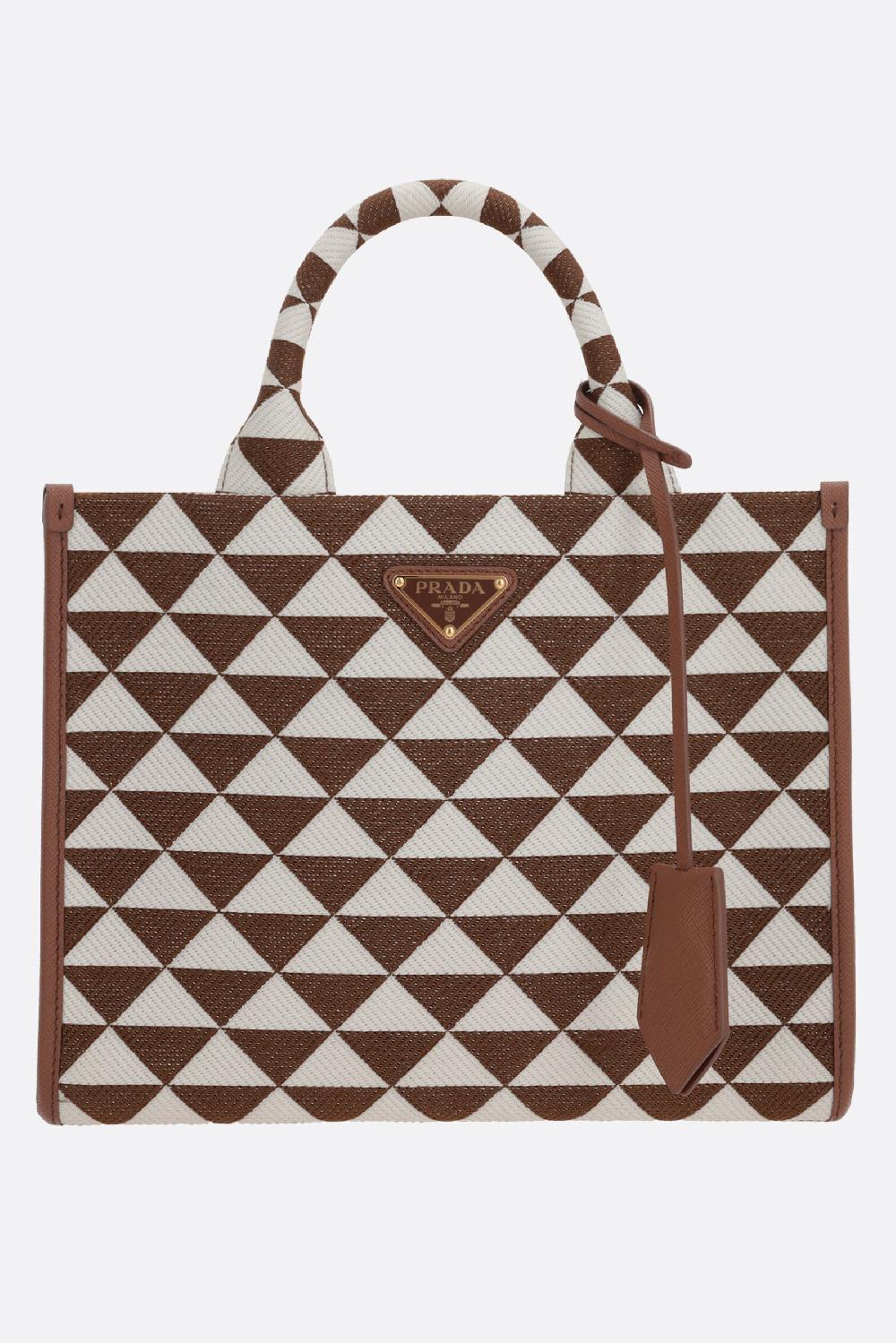 PRADA borsa tote Prada Symbole small in jacquard