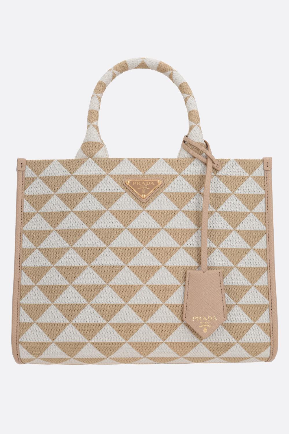 PRADA borsa tote Prada Symbole small in jacquard