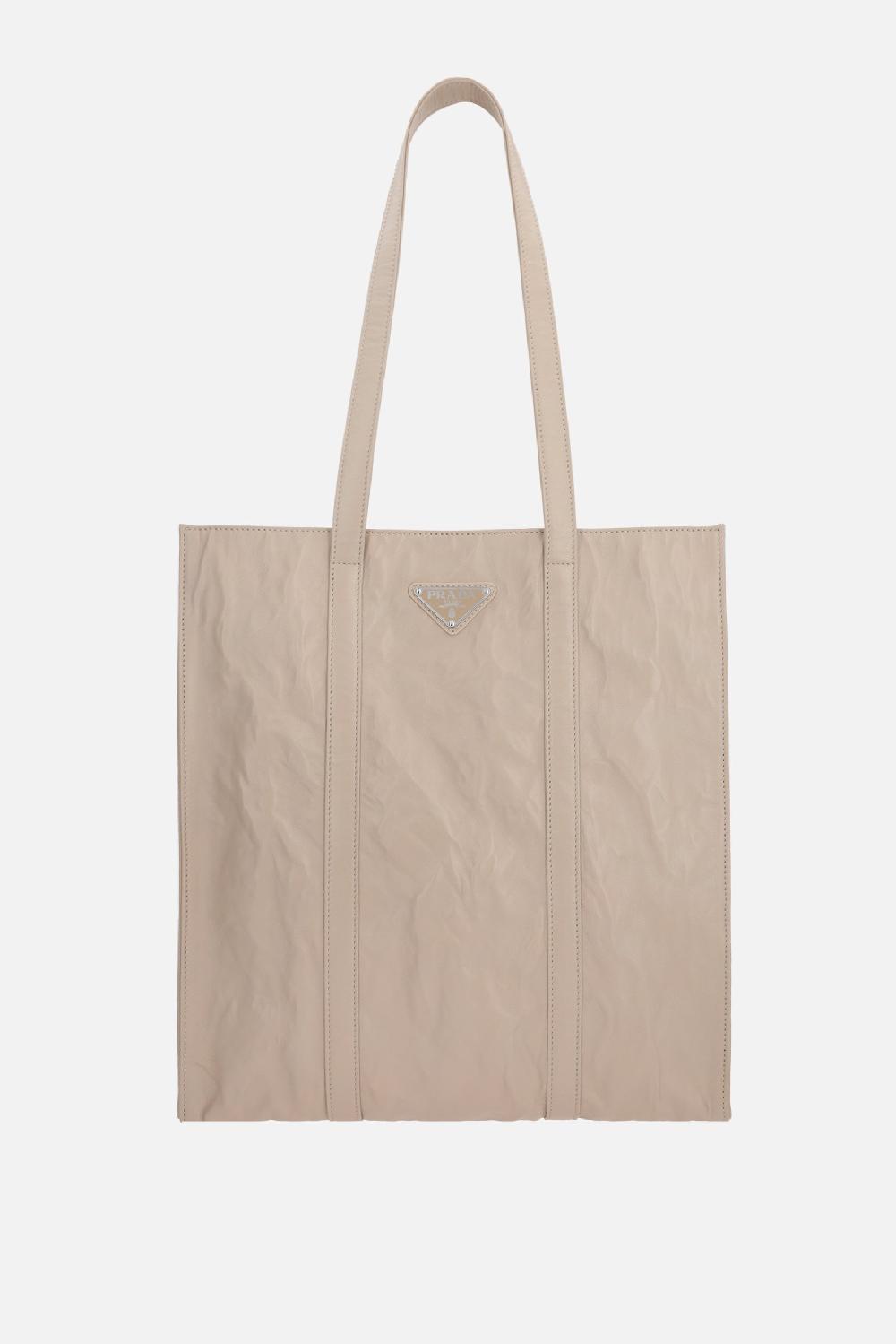 PRADA borsa tote small in nappa antique
