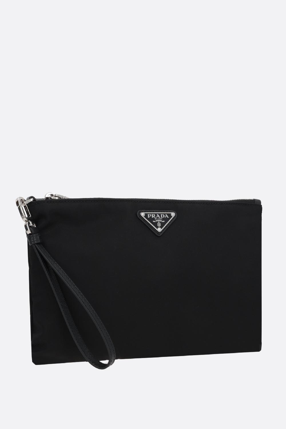 PRADA Busta In Re-Nylon Con Logo