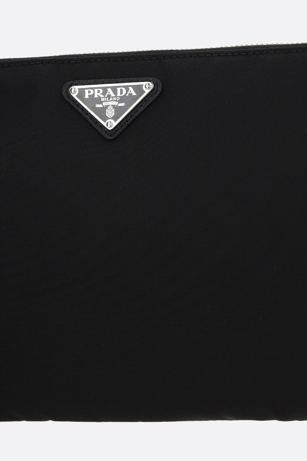 PRADA Busta In Re-Nylon Con Logo