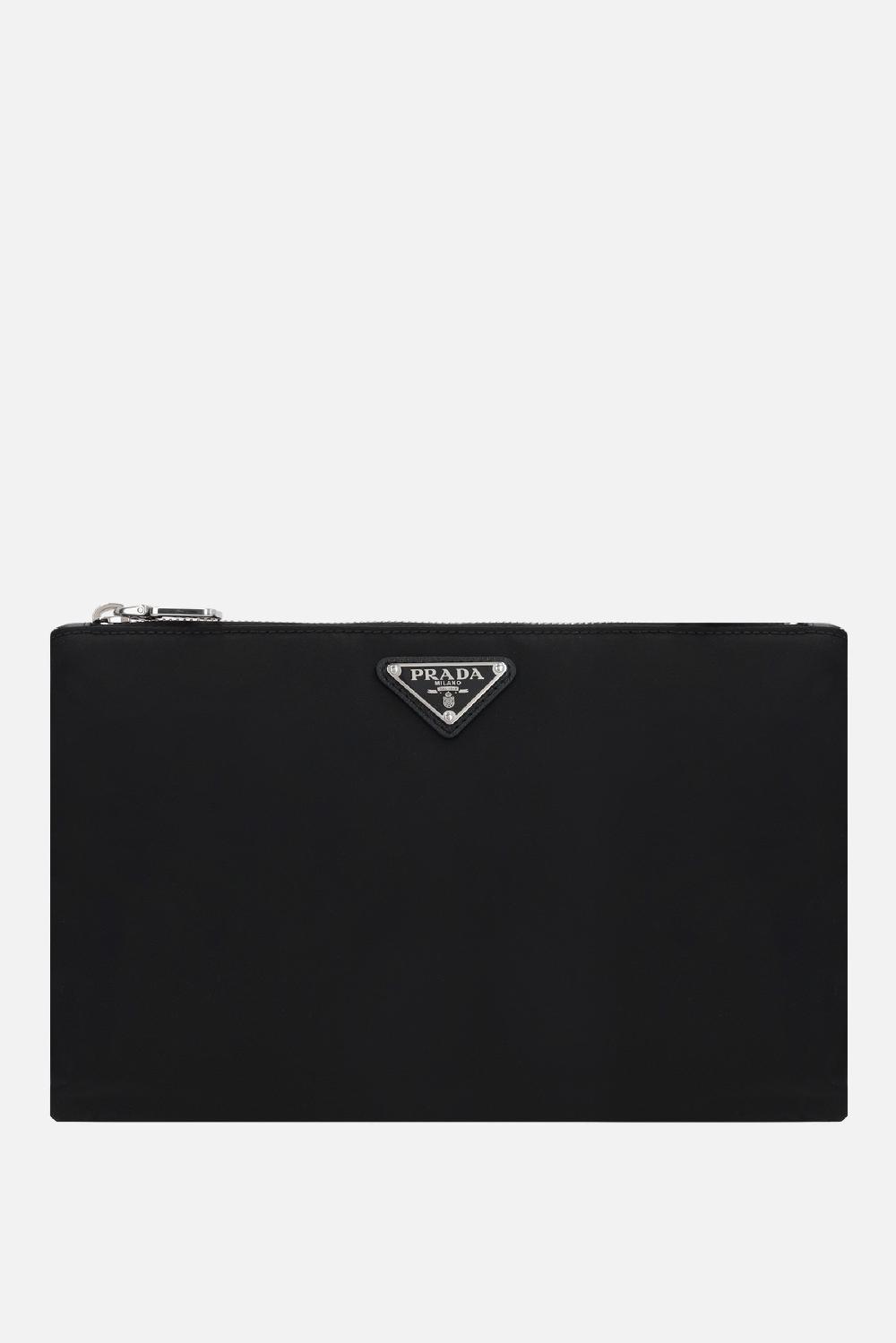 PRADA busta in Re-Nylon con logo