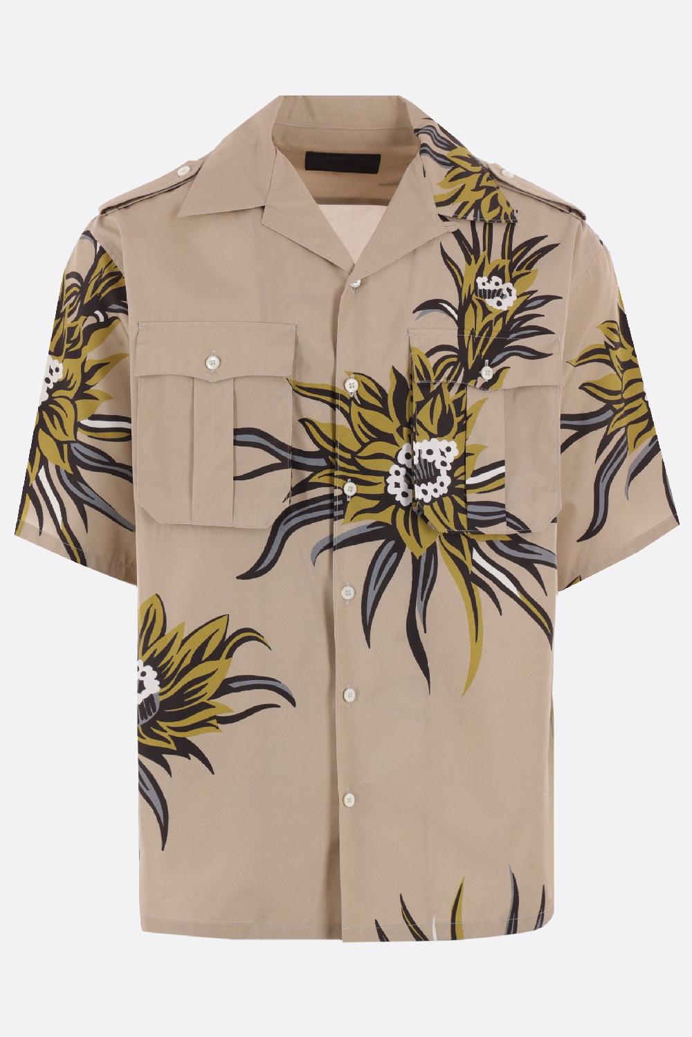 PRADA camicia bowling in popeline Lilium