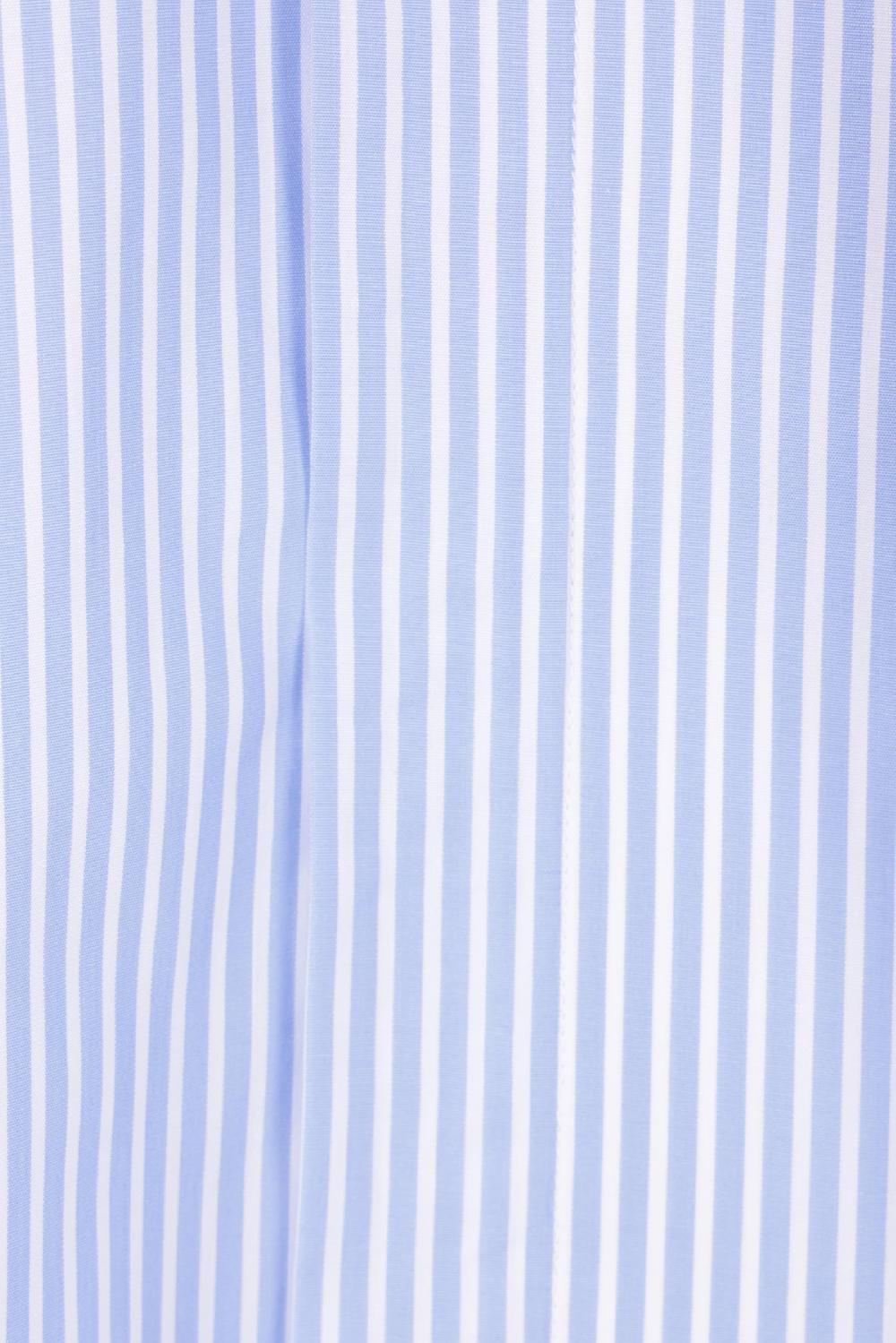 PRADA Camicia Full-zip In Popeline A Righe