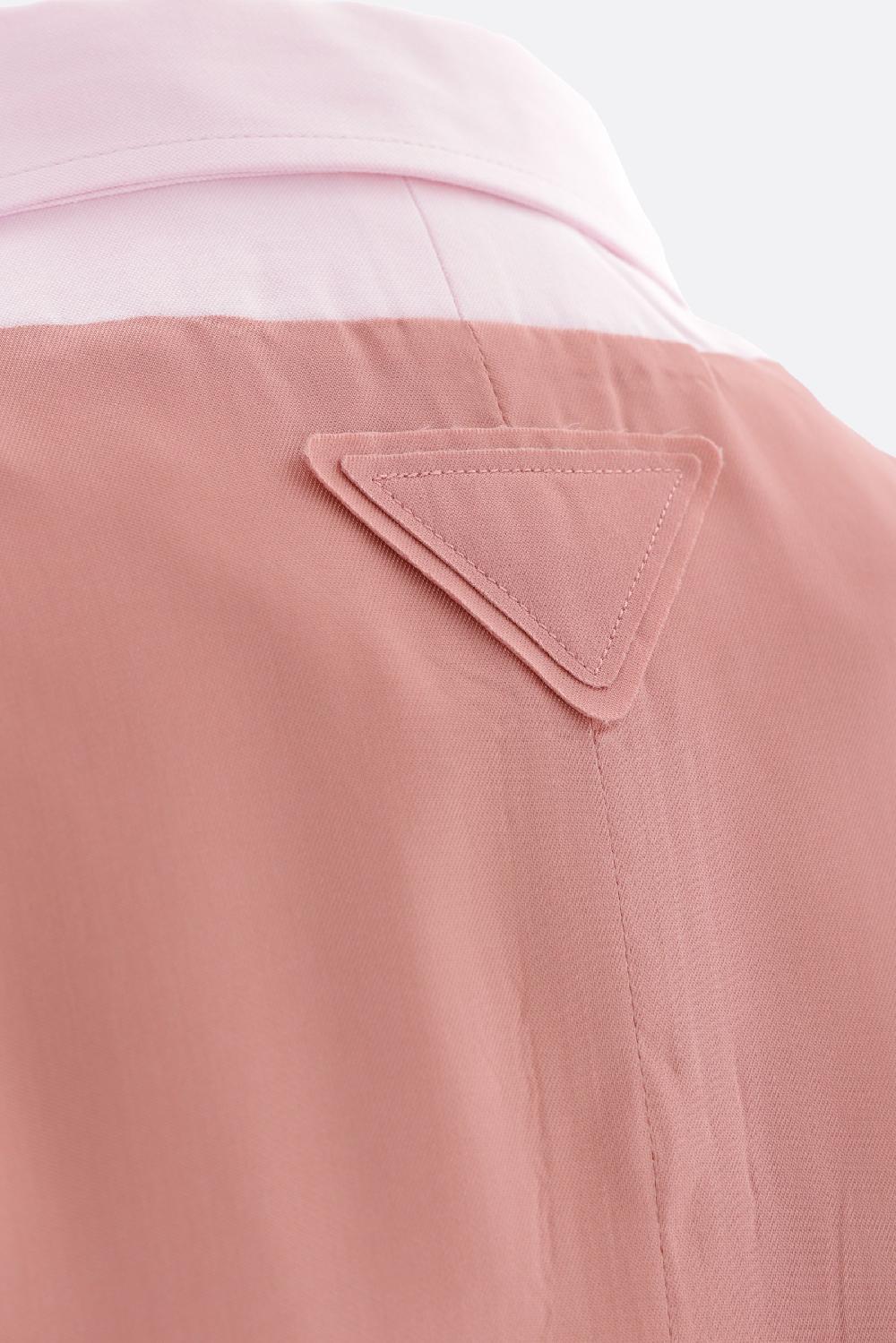 PRADA Camicia In Oxford Con Retro Effetto Gilet