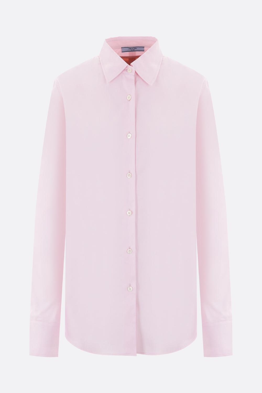 PRADA camicia in oxford con retro effetto gilet