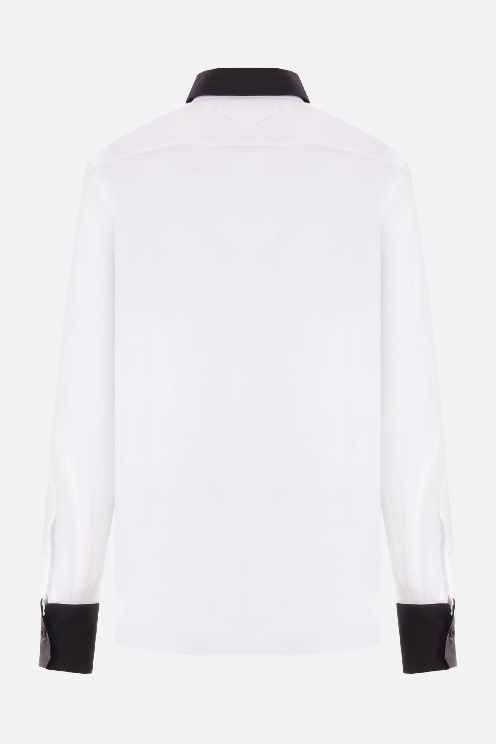 PRADA Camicia In Popeline Con Colletto Removibile