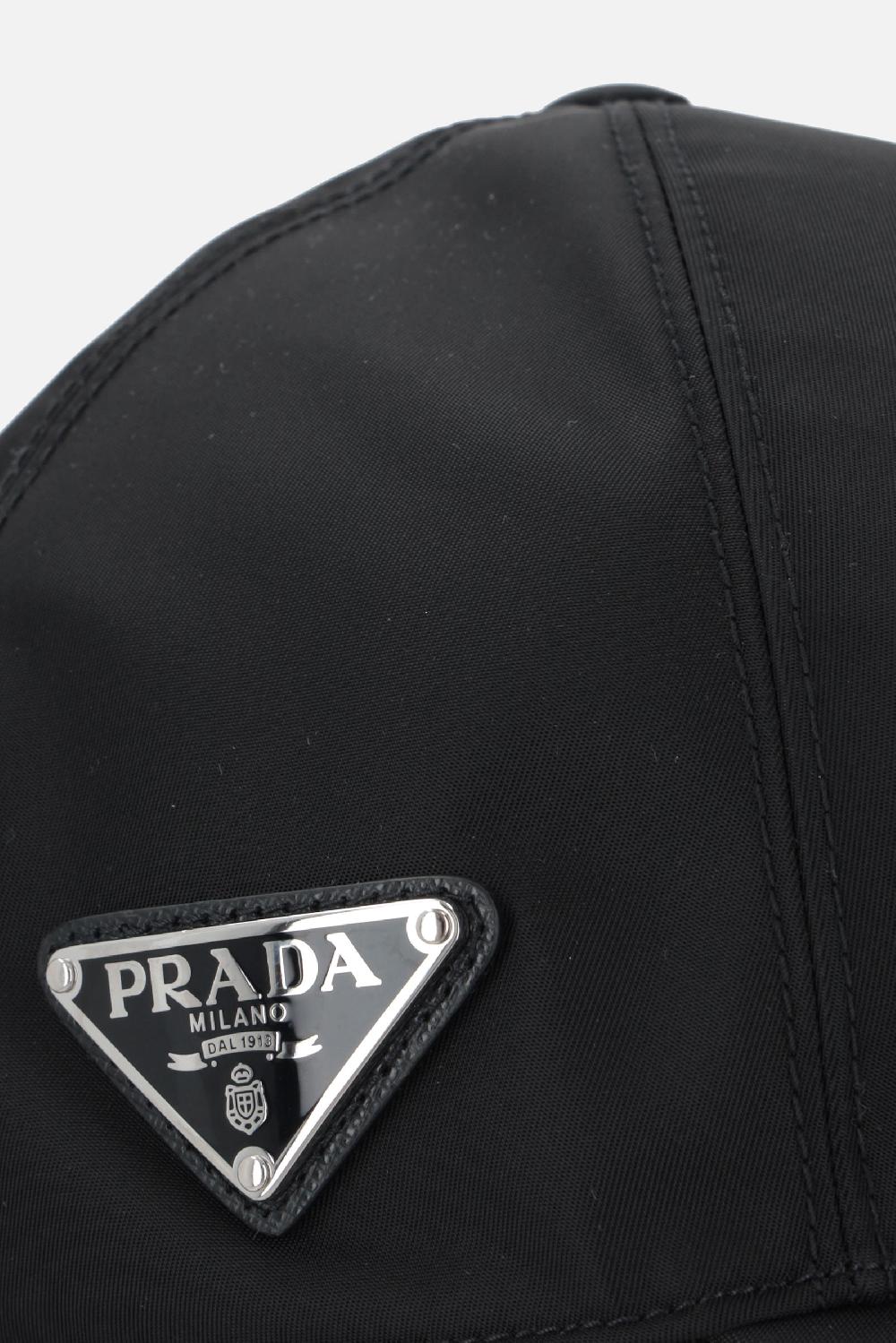 PRADA Cappello Baseball In Re-Nylon Con Logo