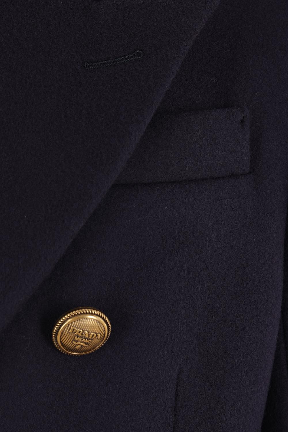 PRADA Cappotto Doppiopetto In Lana E Cashmere