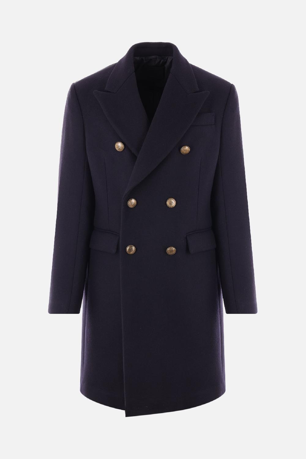 PRADA cappotto doppiopetto in lana e cashmere