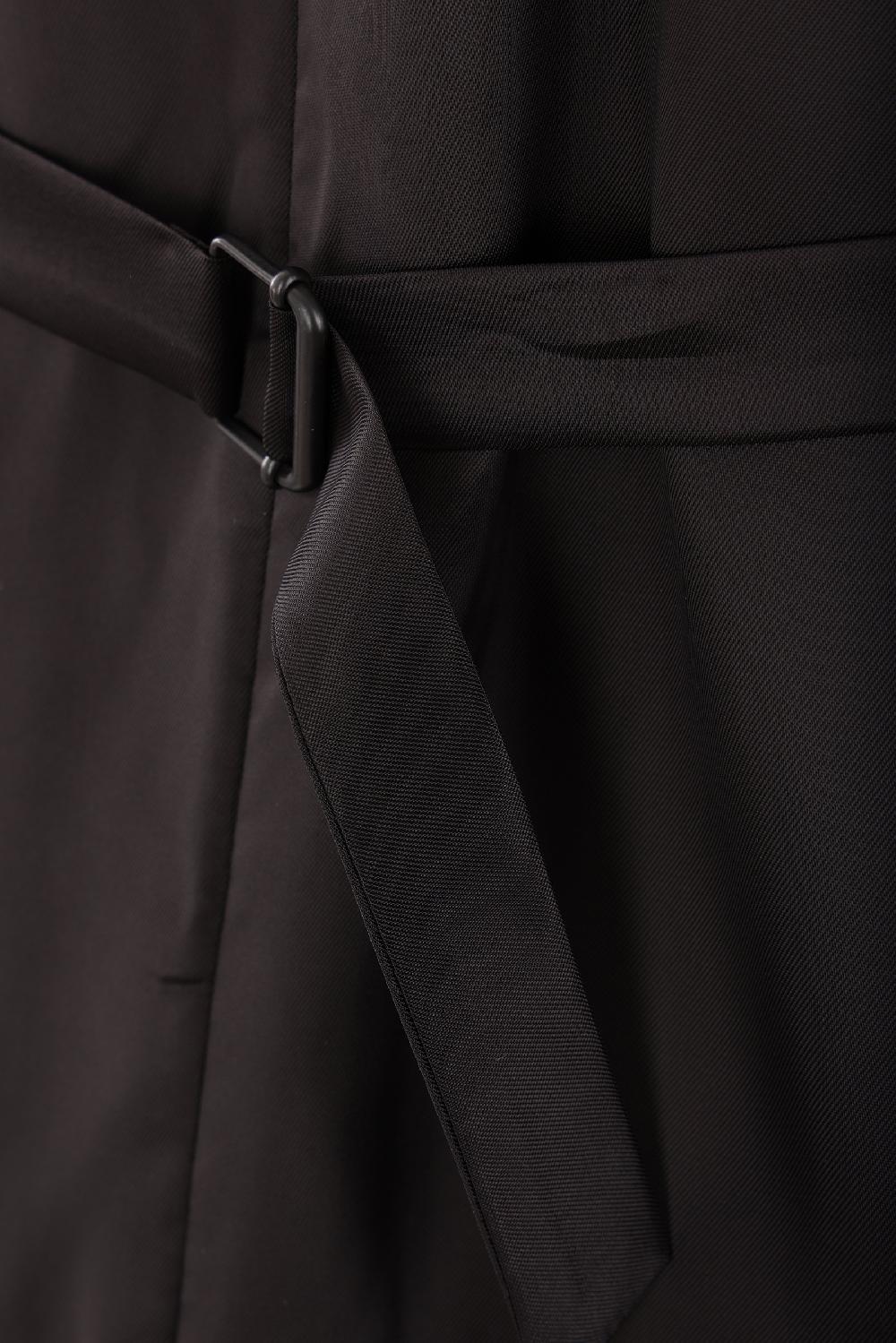 PRADA Cappotto Doppiopetto In Lana E Twill