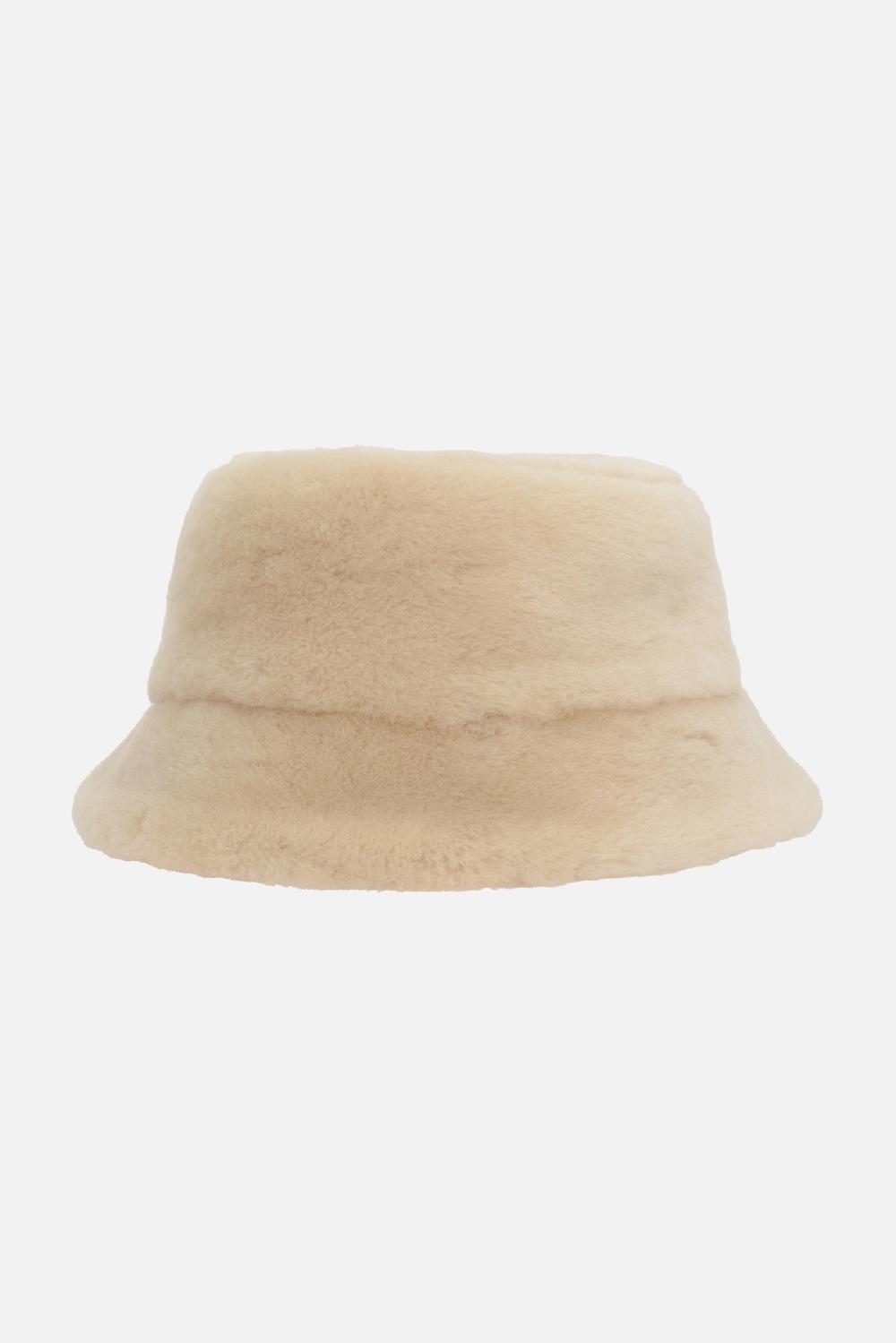 PRADA Cloche In Shearling Con Logo