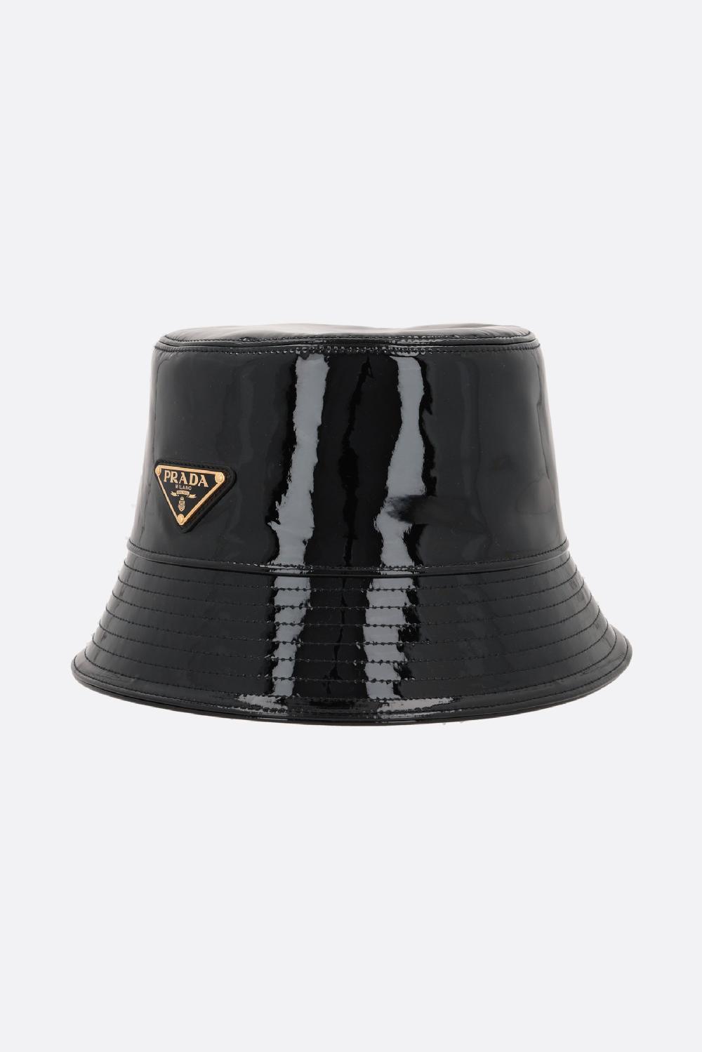 PRADA Cloche In Vernice Con Logo