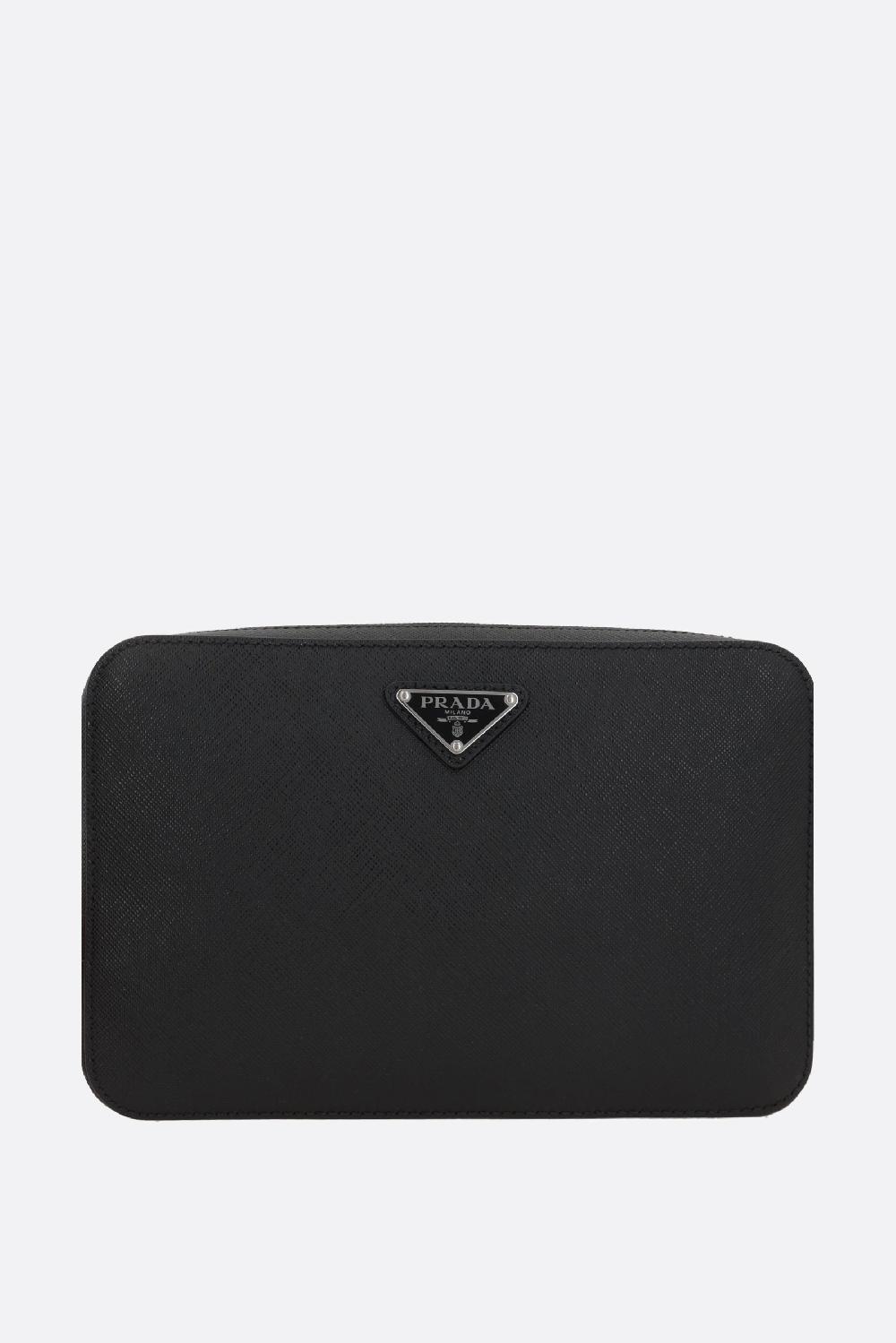 PRADA clutch in pelle Saffiano
