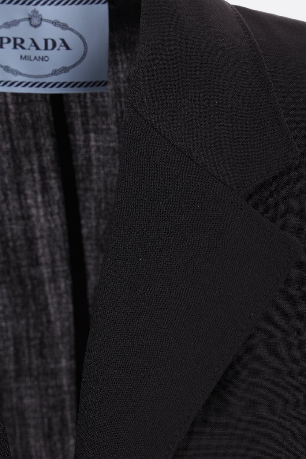 PRADA Giacca Monopetto In Lana E Mohair