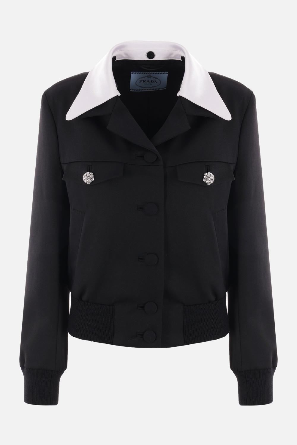 PRADA giacca monopetto in lana