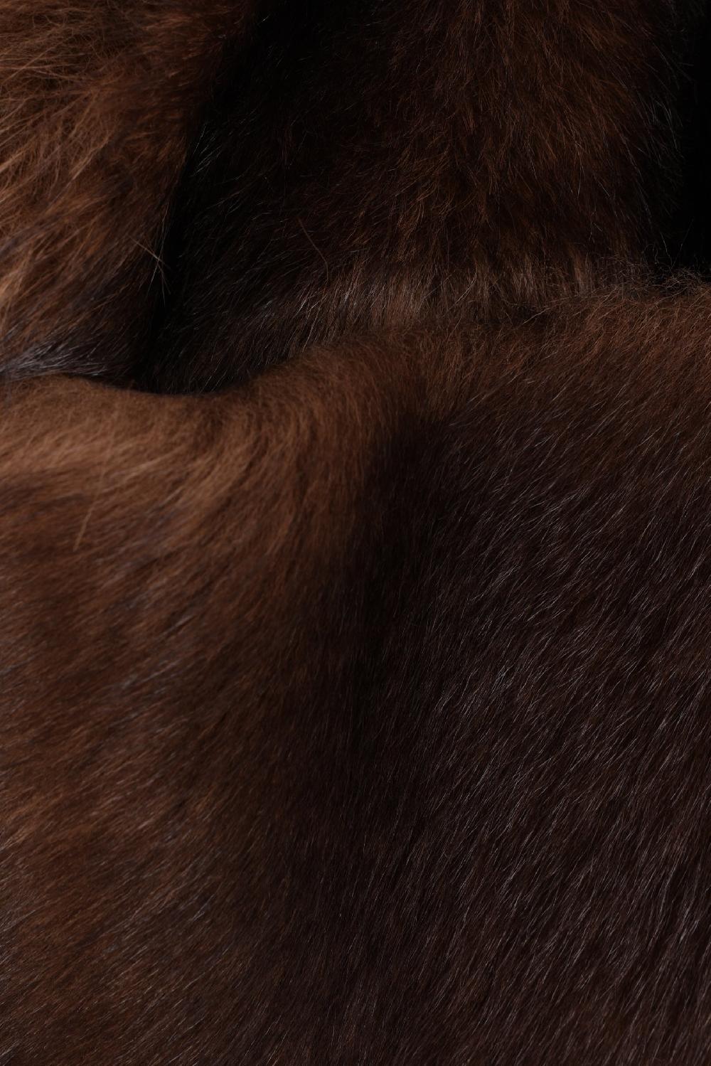 PRADA Gilet In Pelliccia Con Cintura