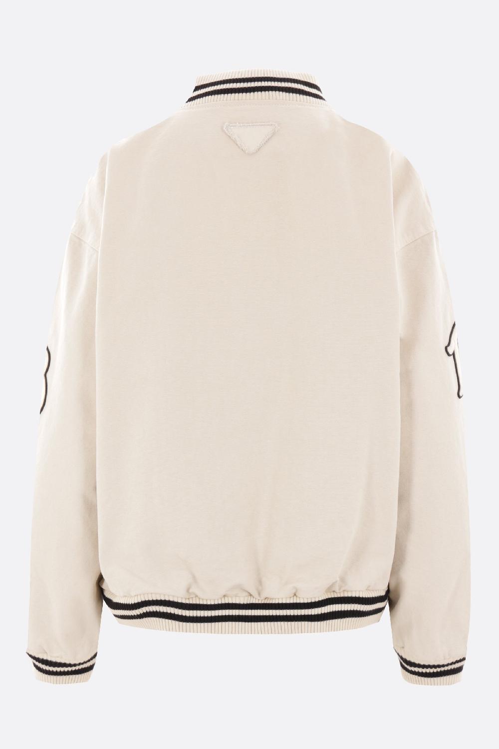 PRADA Giubbotto Bomber Oversize In Canvas