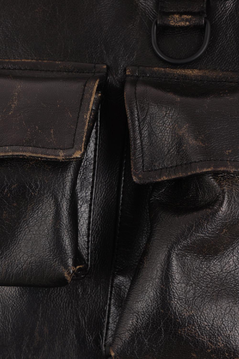 PRADA Giubbotto Smanicato In Pelle