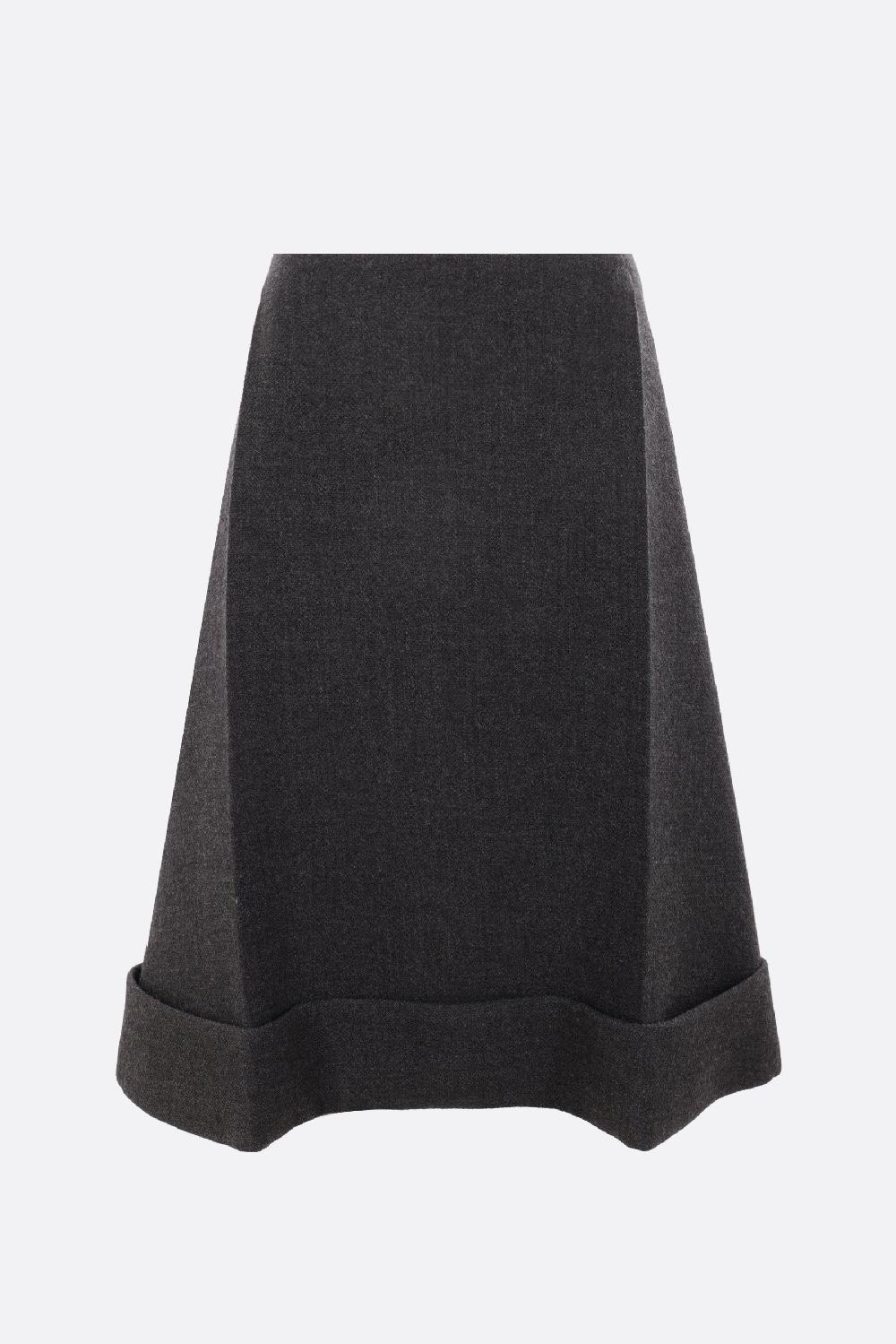 PRADA Gonna Midi In Stuoia Old