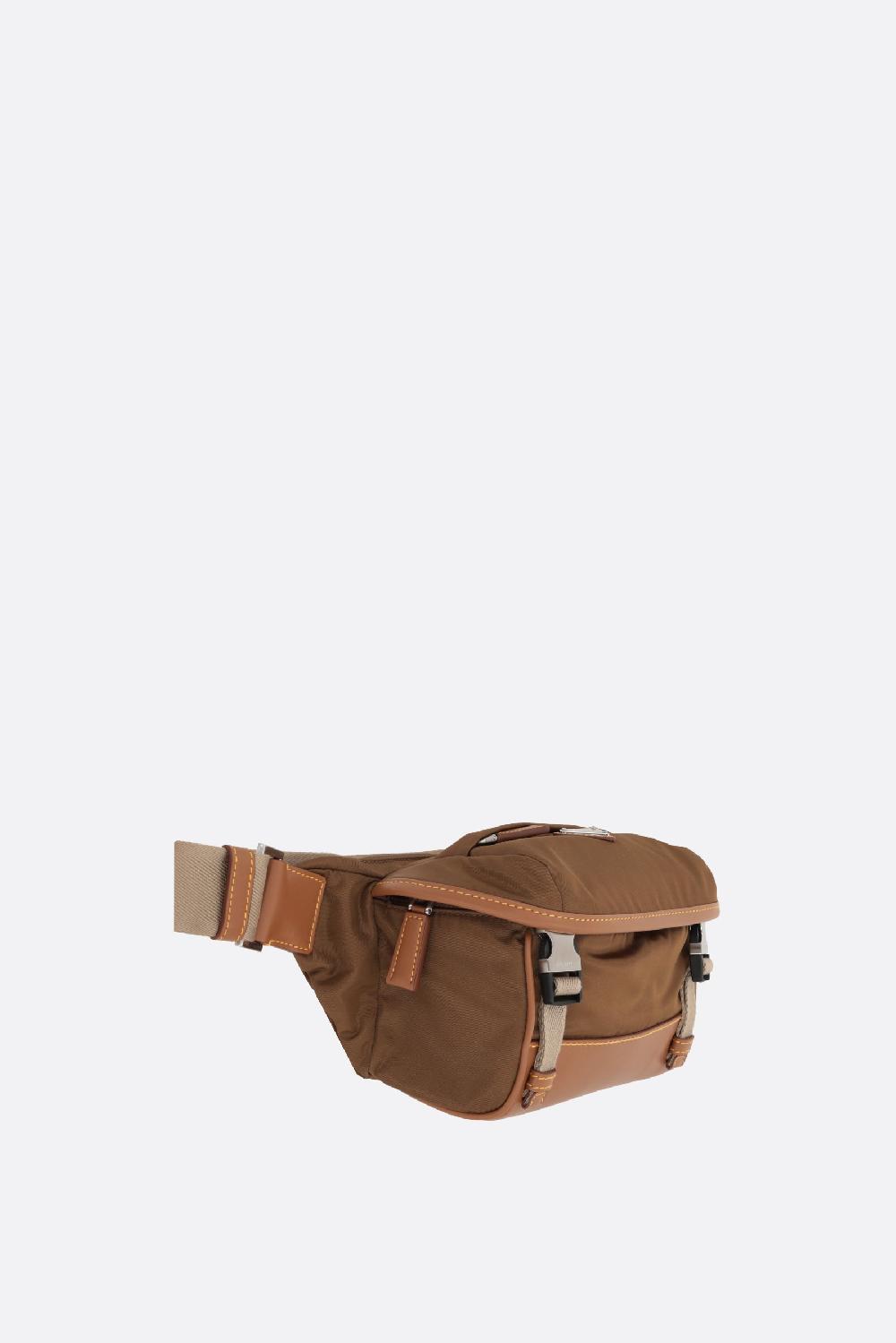 PRADA Marsupio In Re-Nylon E Pelle Liscia