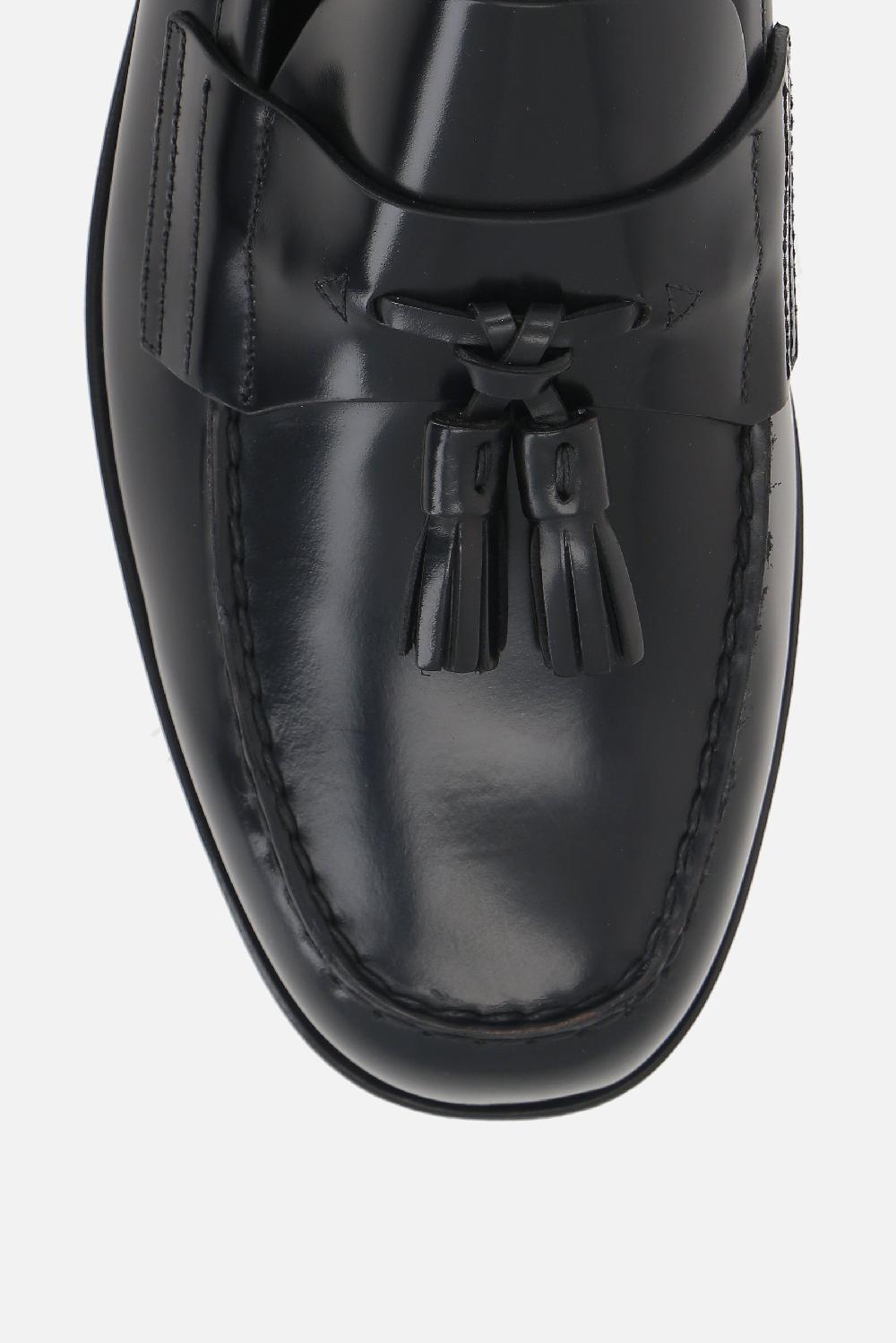 PRADA Mocassini In Pelle Spazzolata Con Nappine