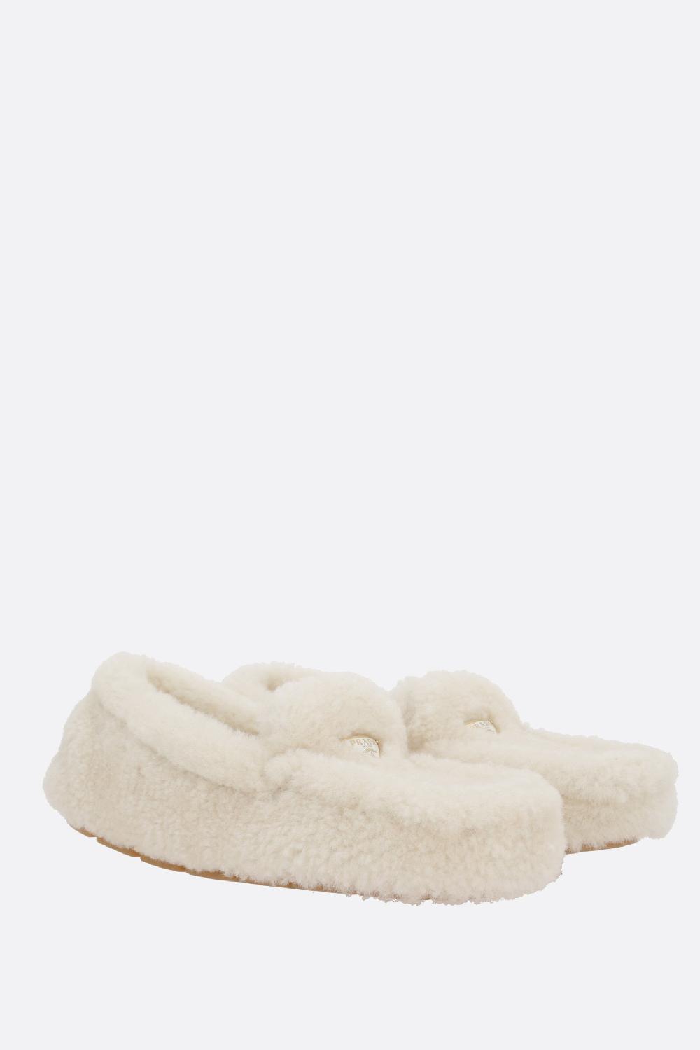 PRADA Mocassino Driver In Shearling