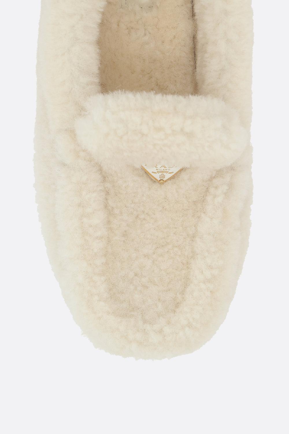 PRADA Mocassino Driver In Shearling