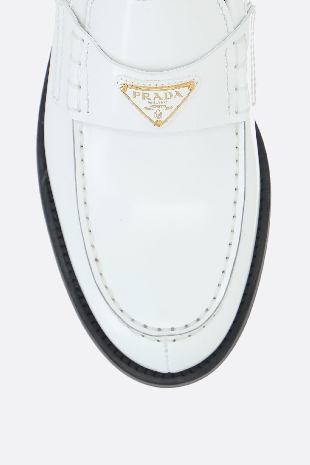 PRADA Mocassino In Pelle Spazzolata