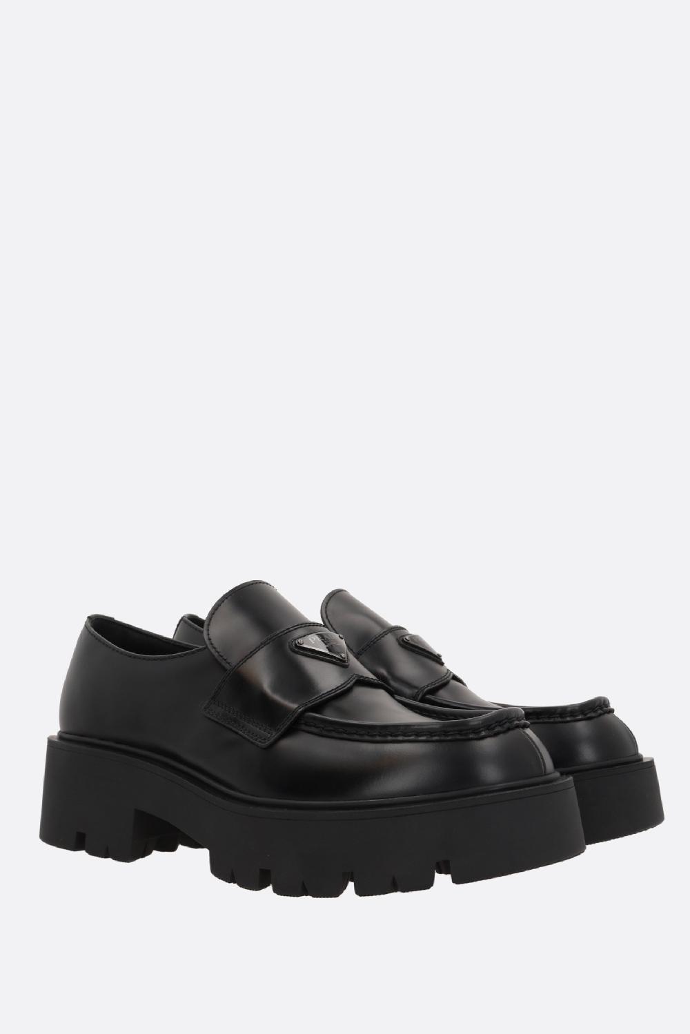 PRADA Mocassino In Pelle Spazzolata Rois