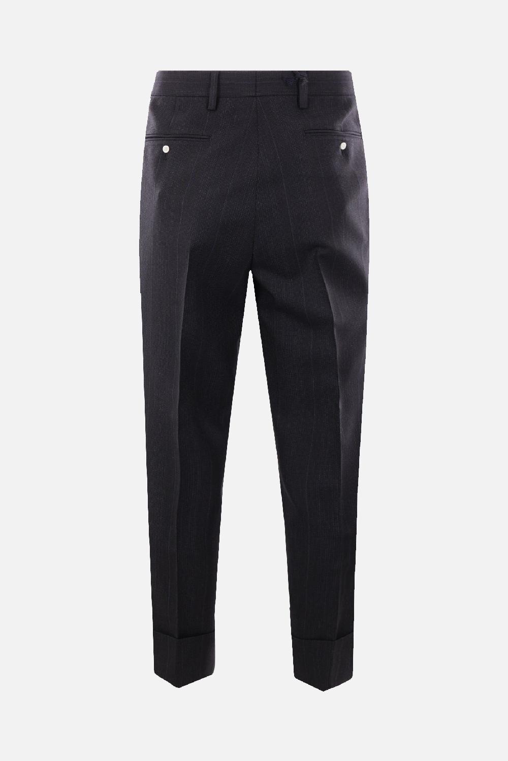 PRADA Pantalone In Lana Gessata
