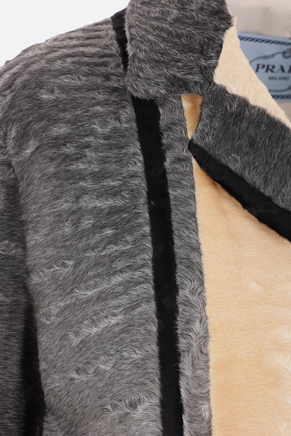 PRADA Pelliccia In Astrakan A Righe