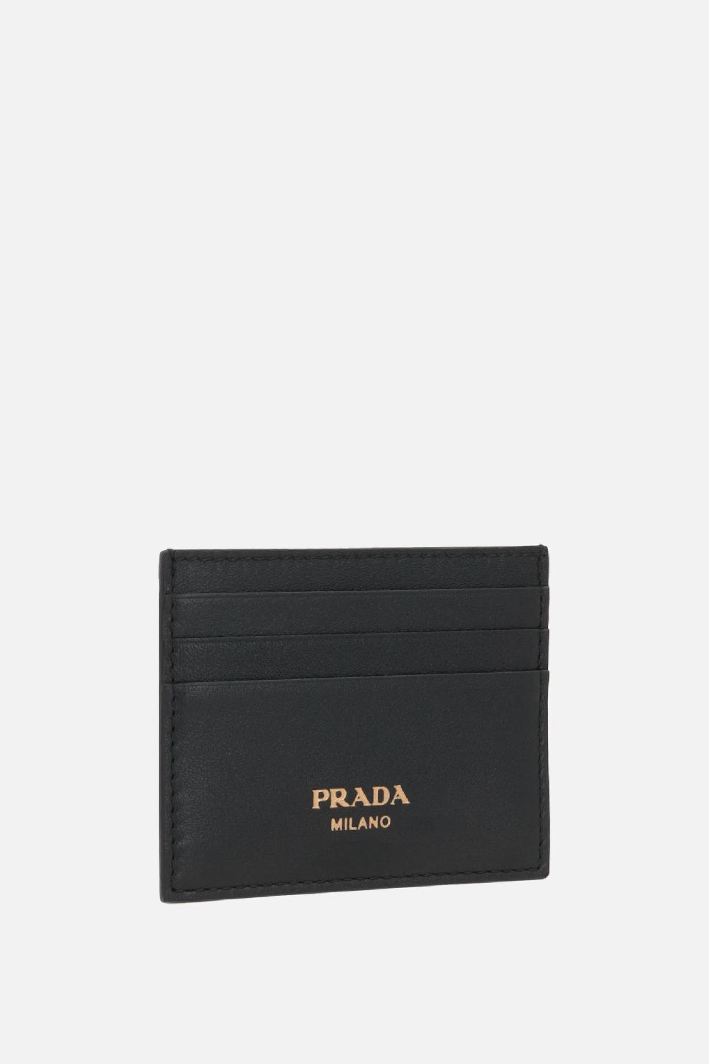 PRADA Porta Carte In Pelle Soft Grain