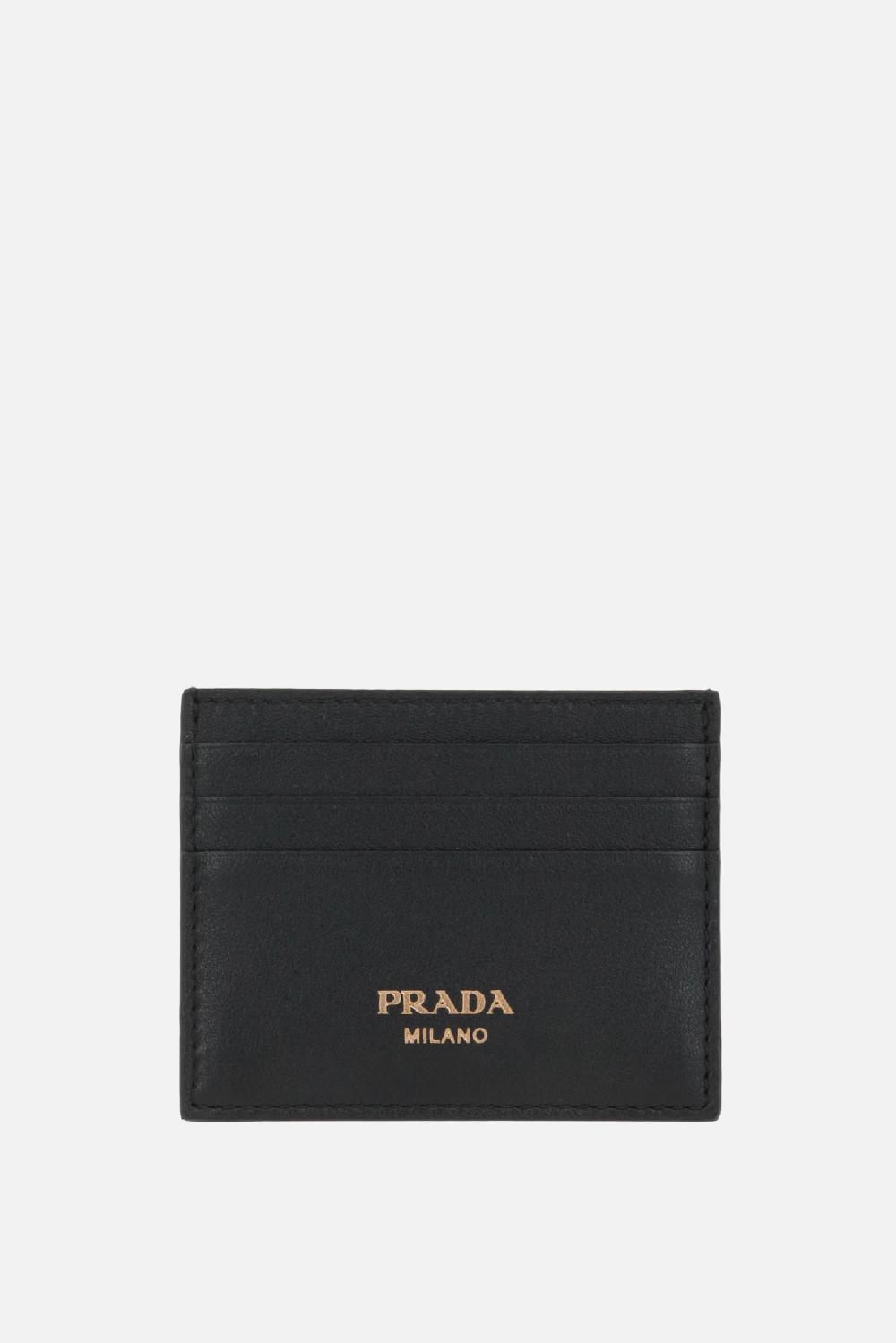 PRADA porta carte in pelle Soft Grain