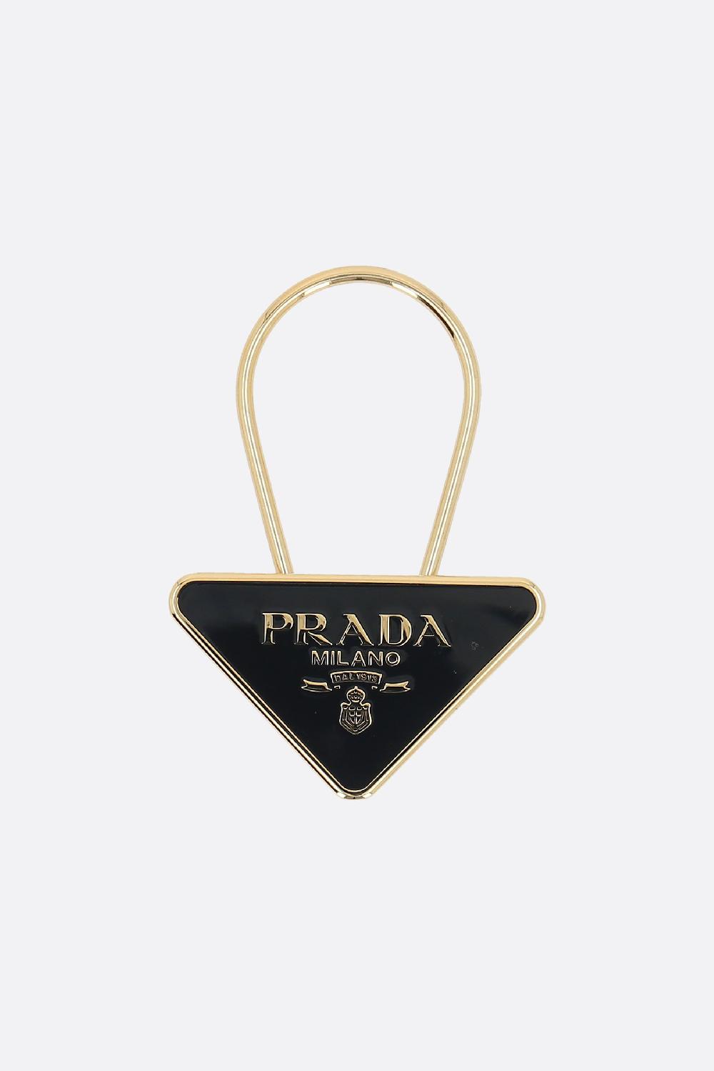 PRADA Portachiavi In Metallo Con Logo